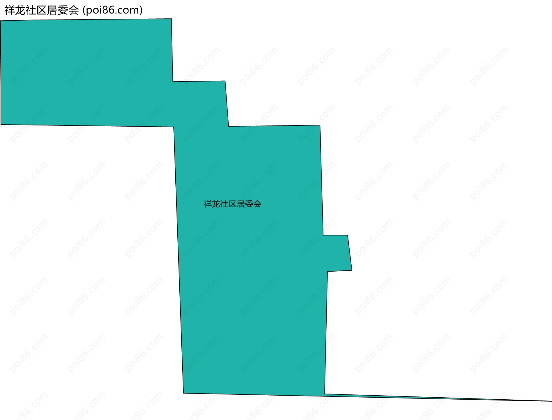 祥龙社区居委会边界地图