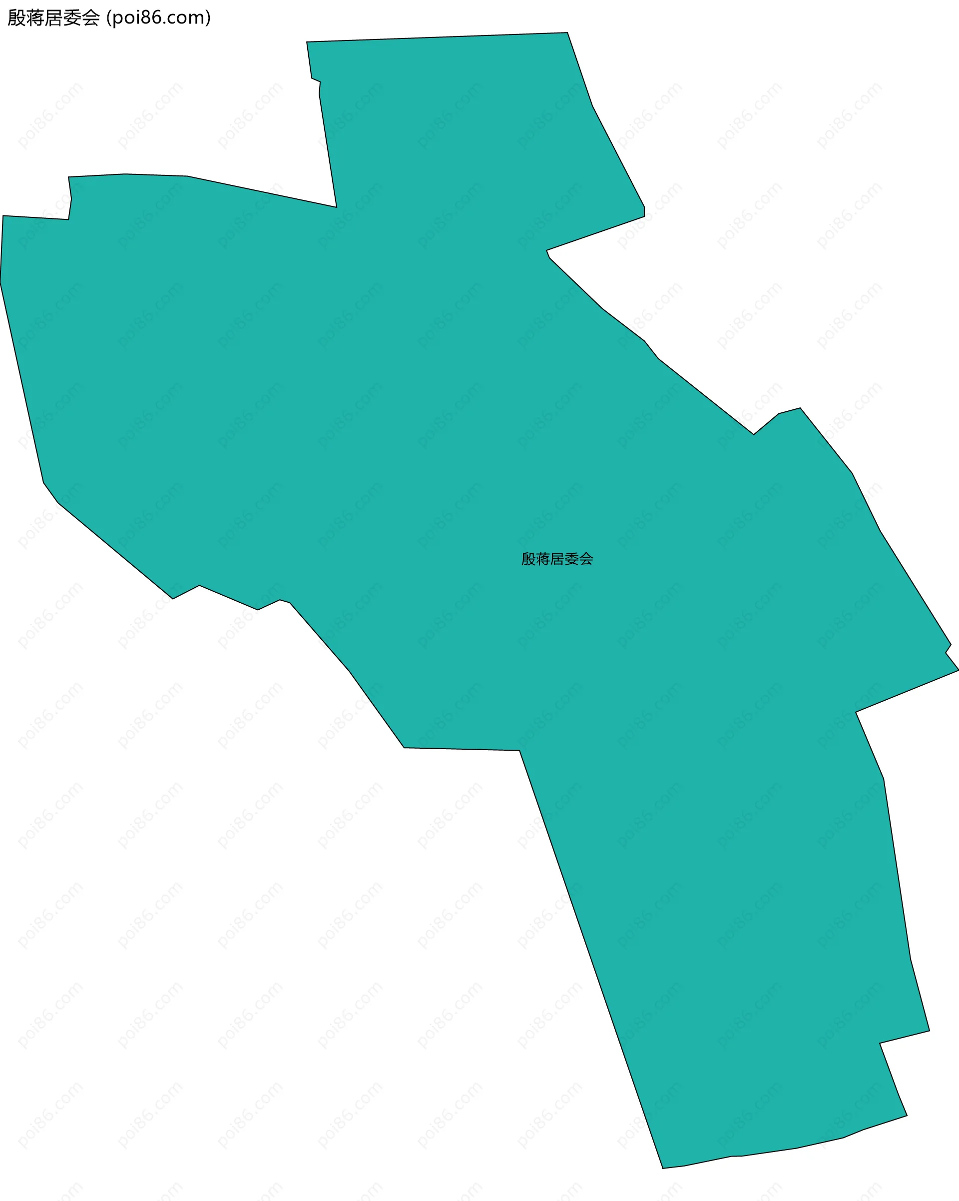 殷蒋居委会边界地图