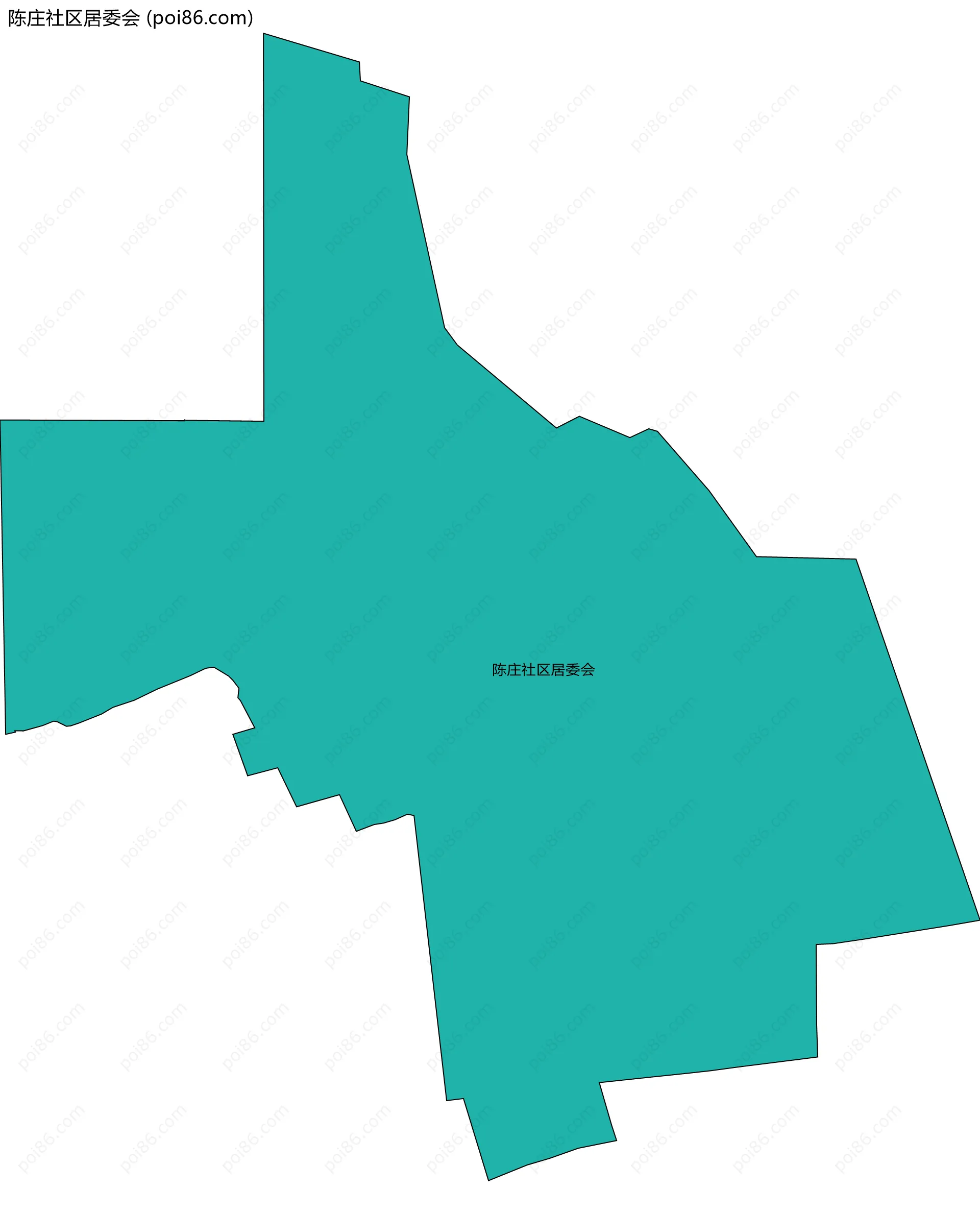 陈庄社区居委会边界地图