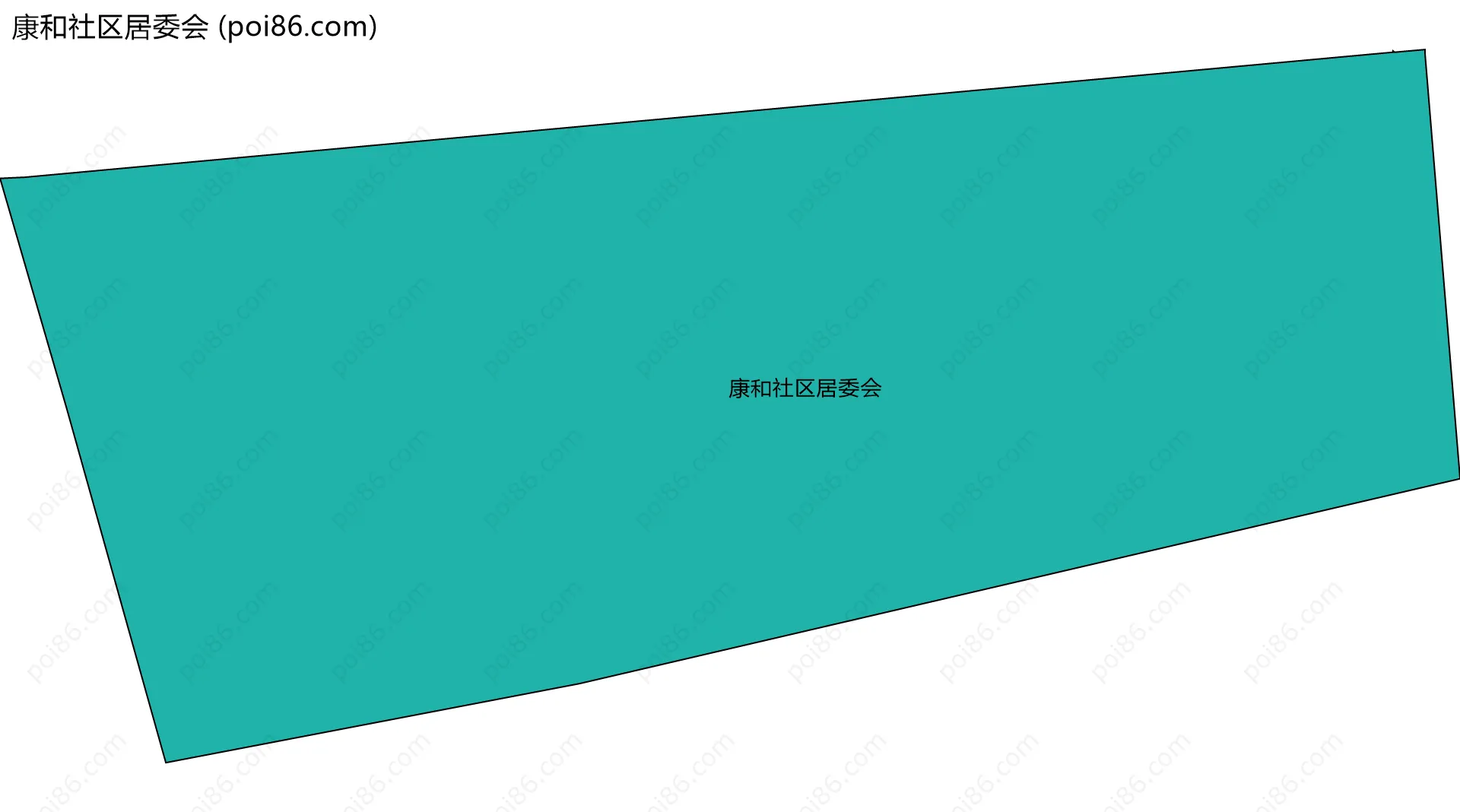 康和社区居委会边界地图