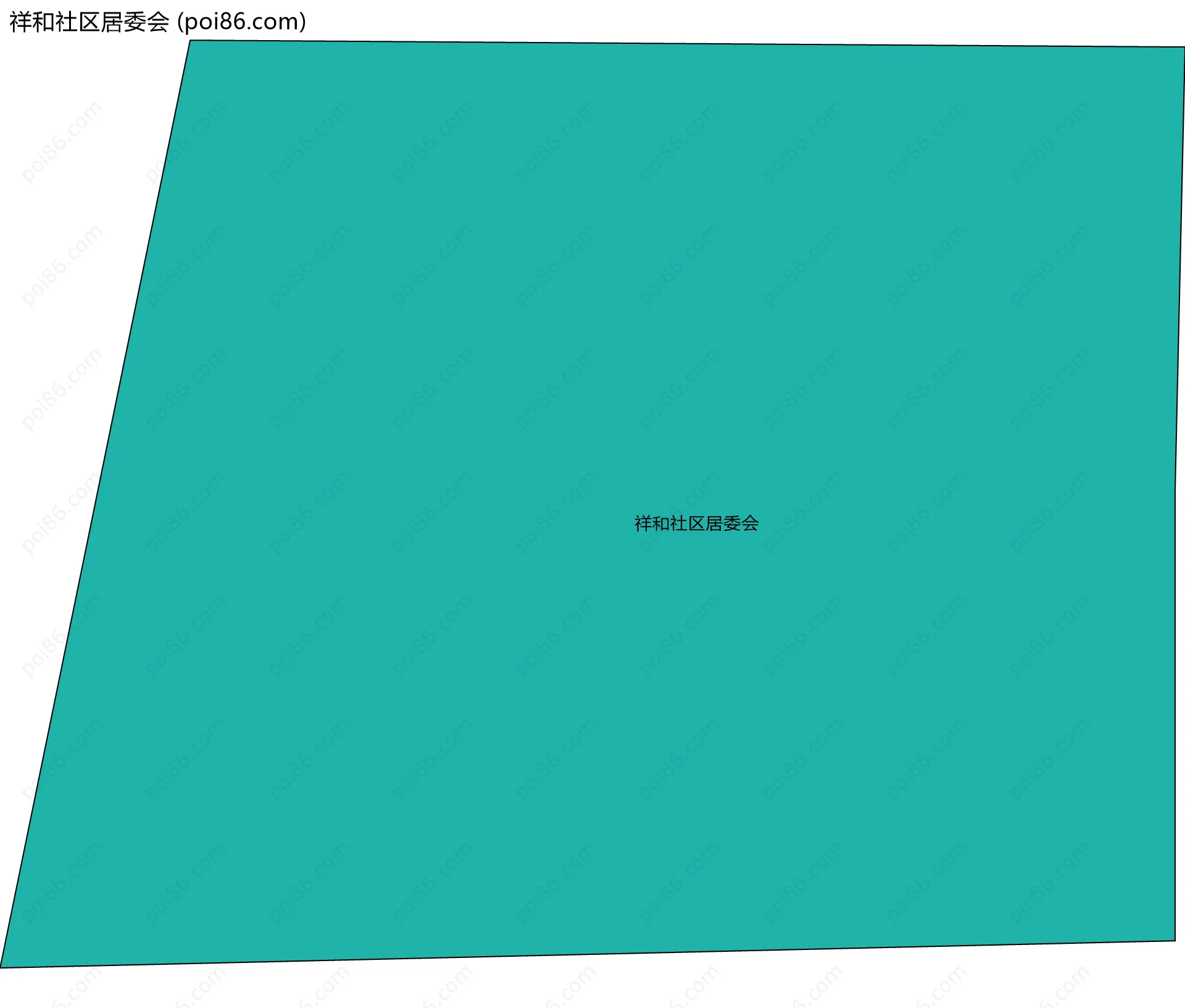 祥和社区居委会边界地图