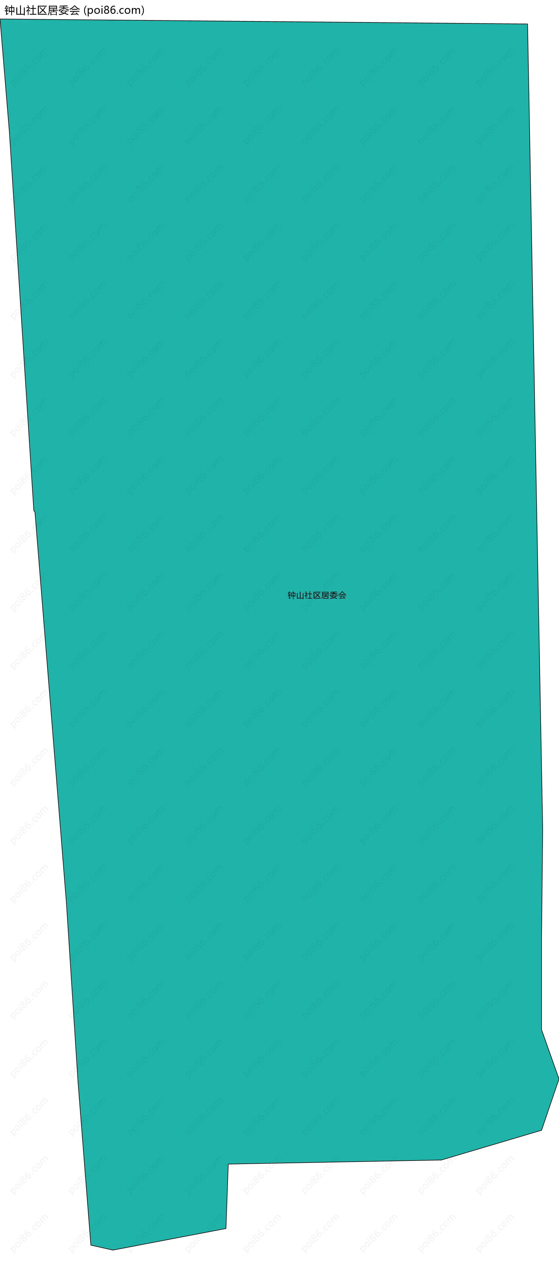 钟山社区居委会边界地图