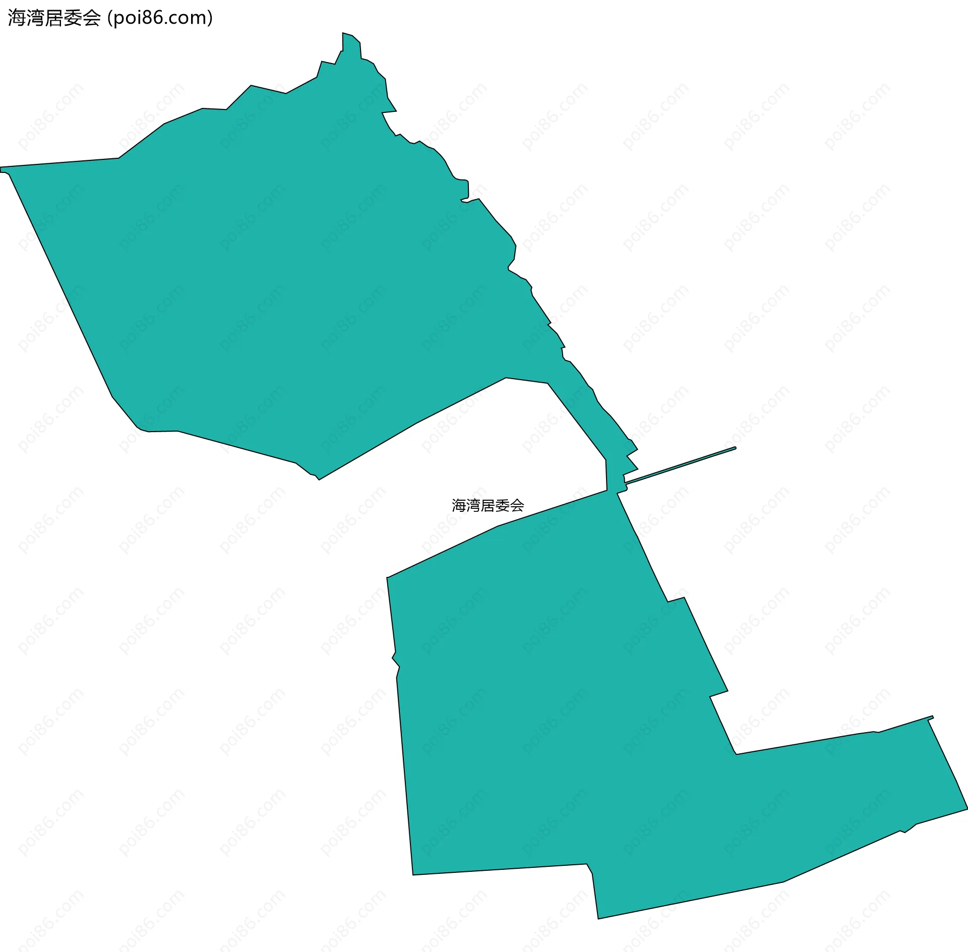 海湾居委会边界地图