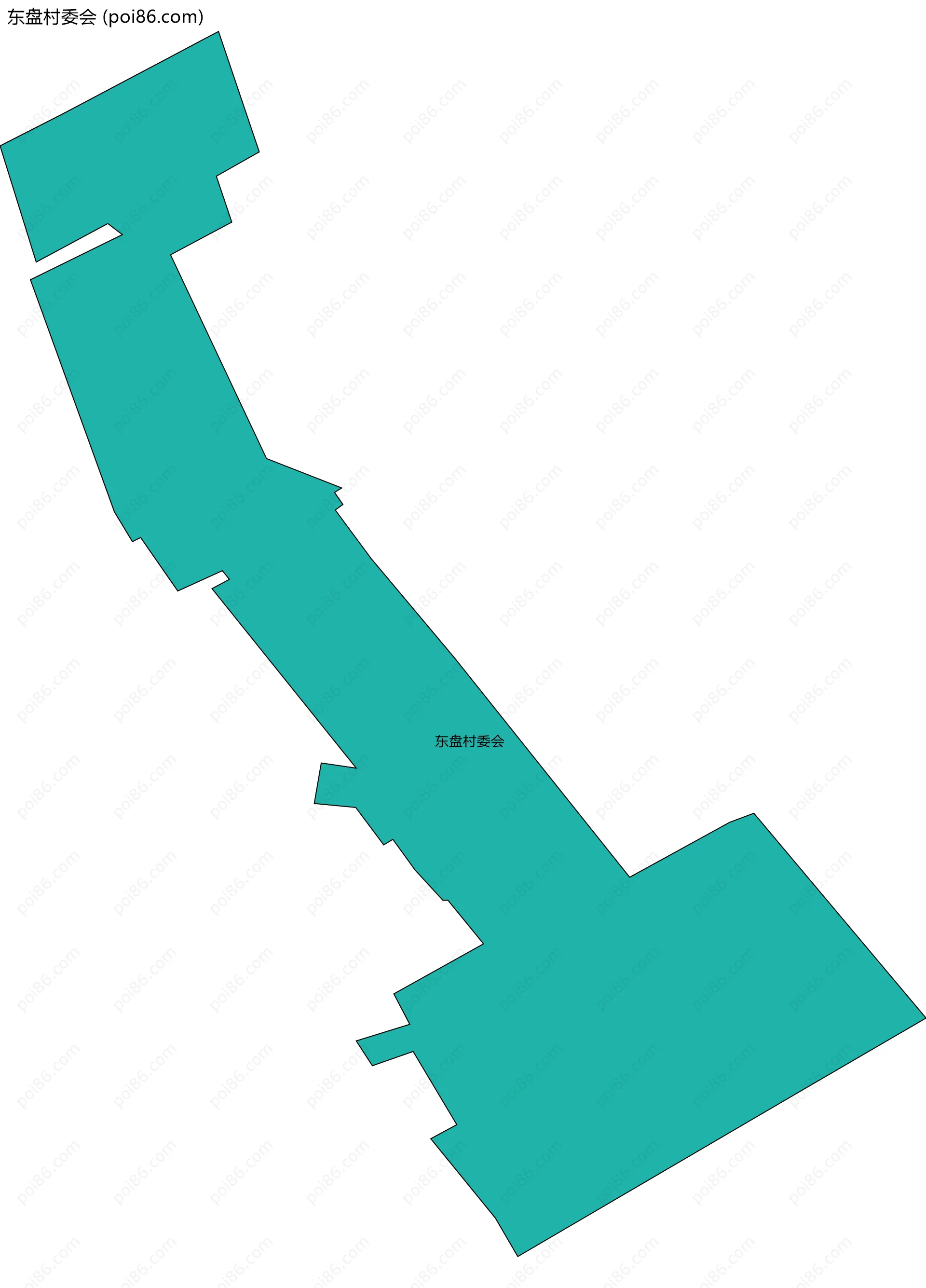 东盘村委会边界地图
