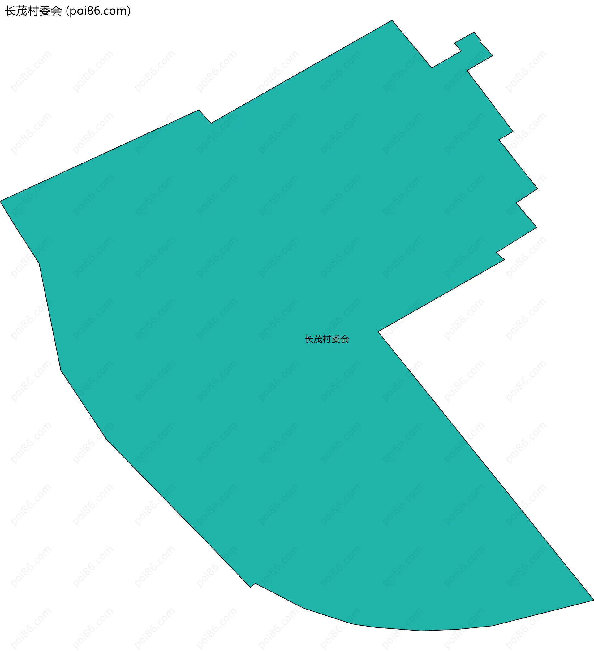 长茂村委会边界地图