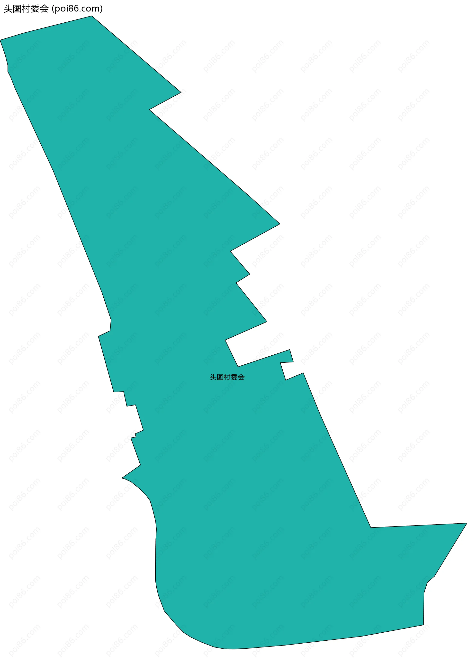 头图村委会边界地图