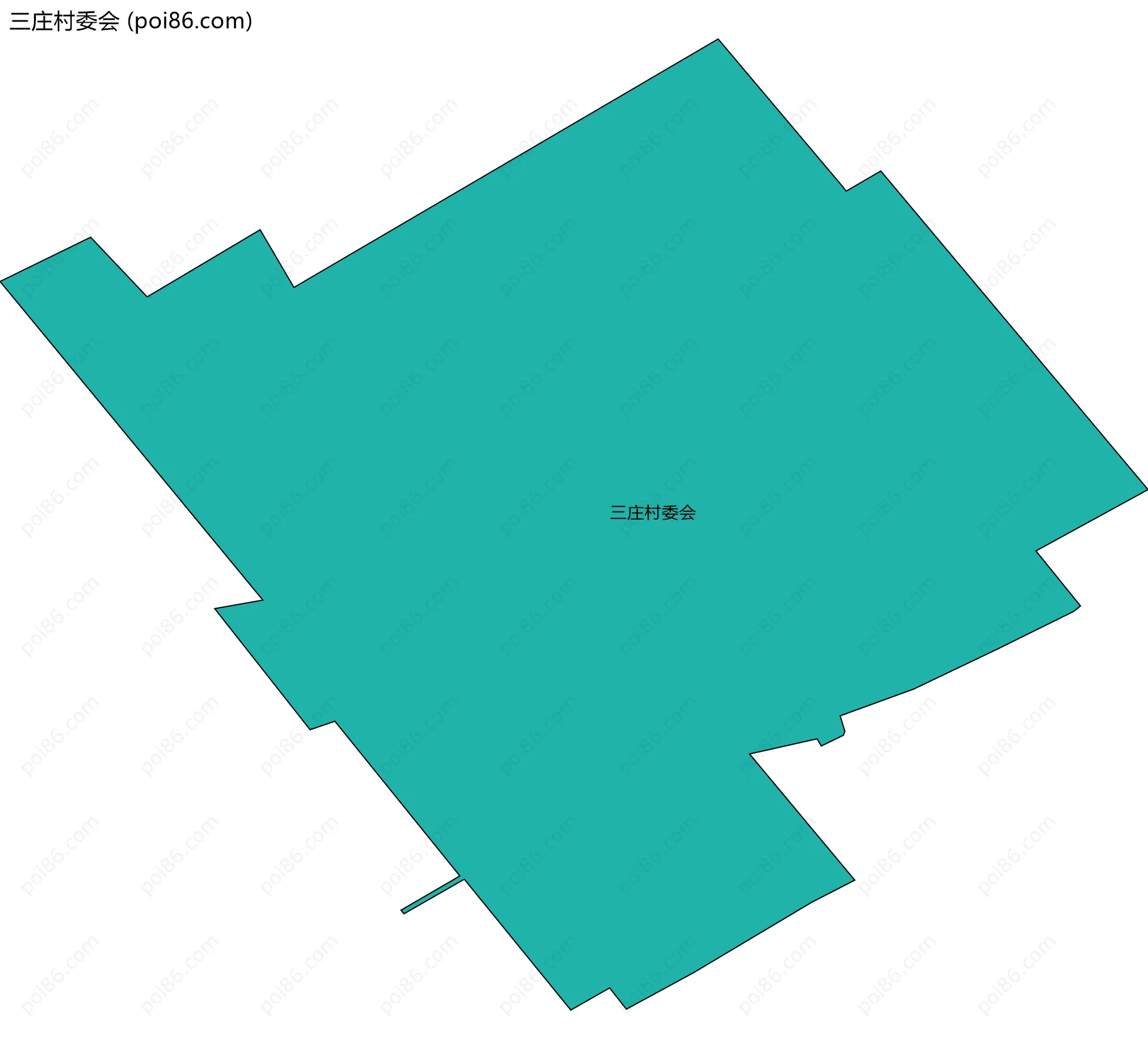 三庄村委会边界地图