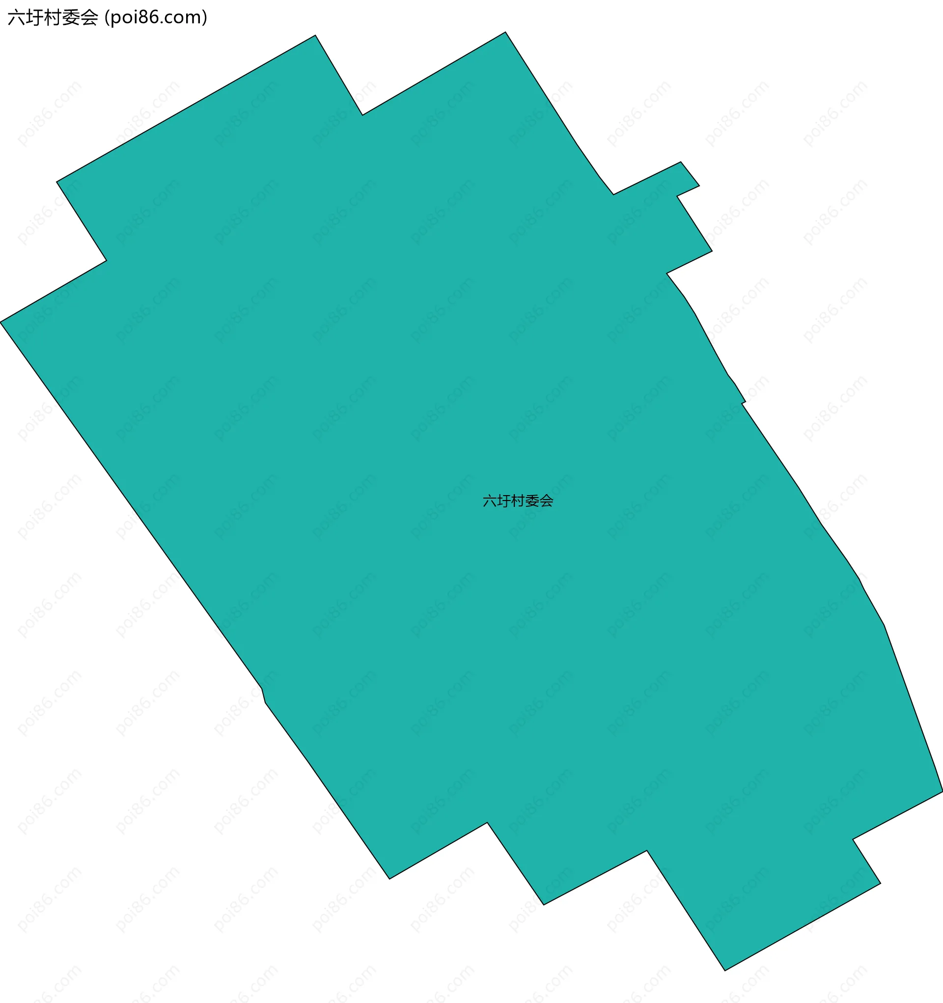 六圩村委会边界地图