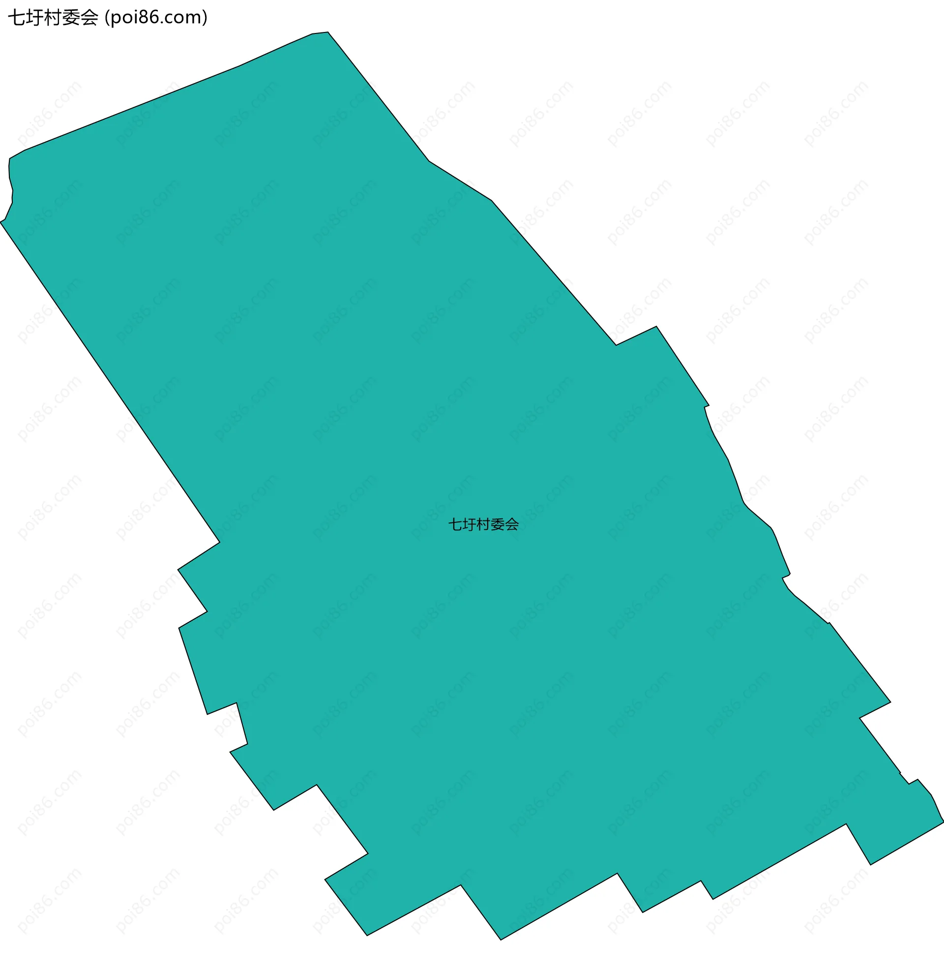七圩村委会边界地图