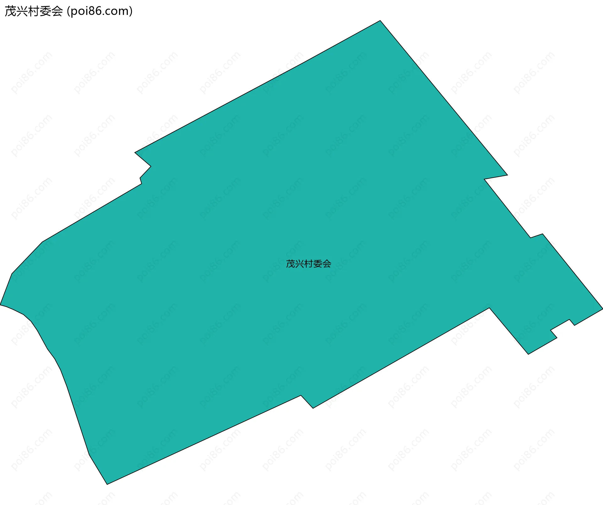 茂兴村委会边界地图