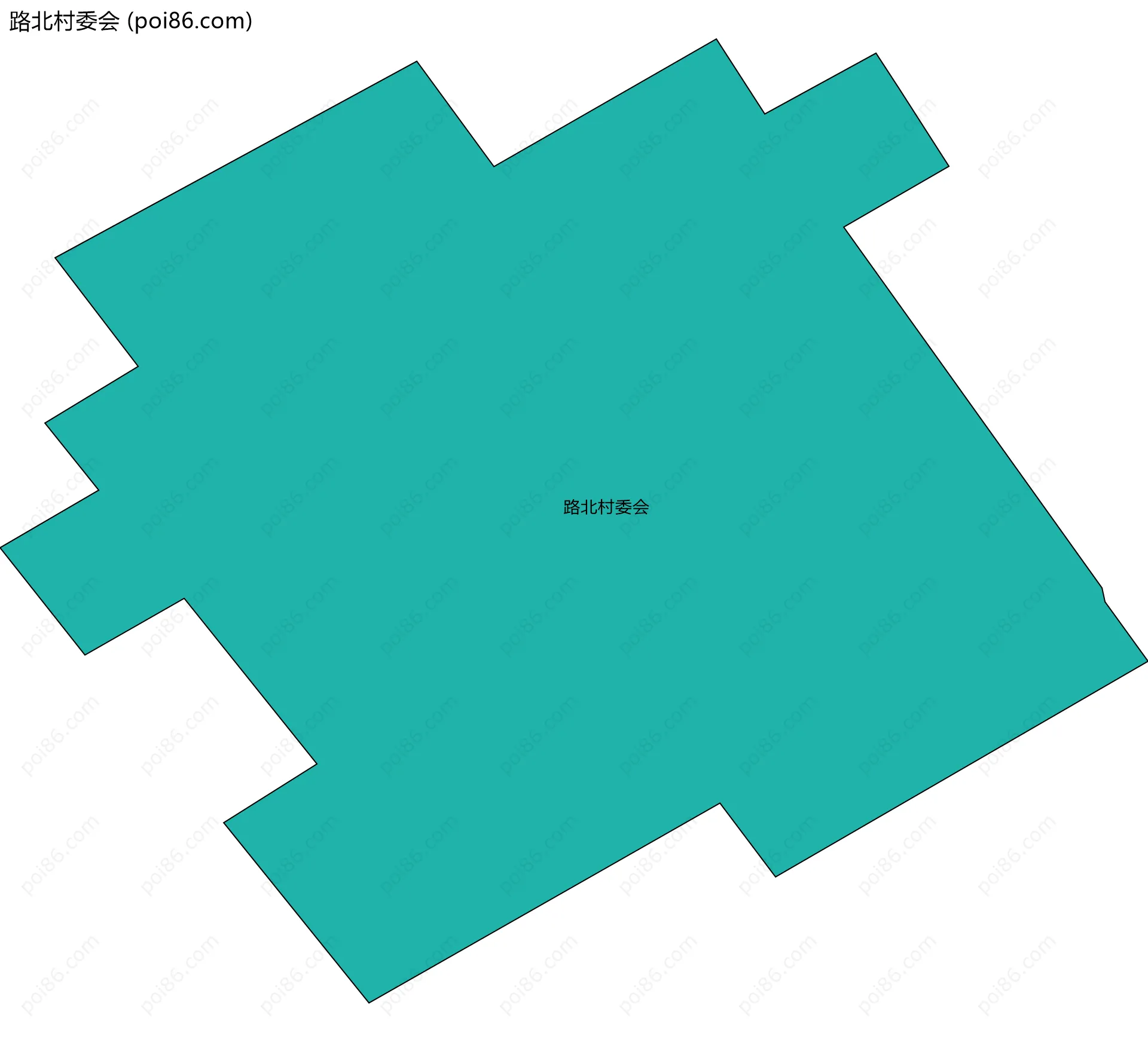 路北村委会边界地图