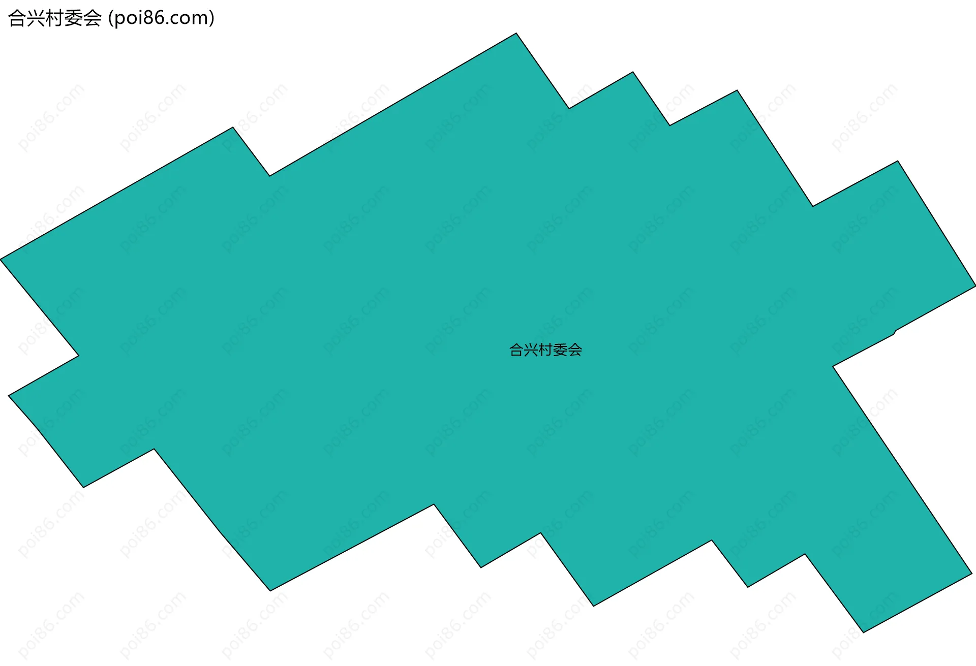 合兴村委会边界地图