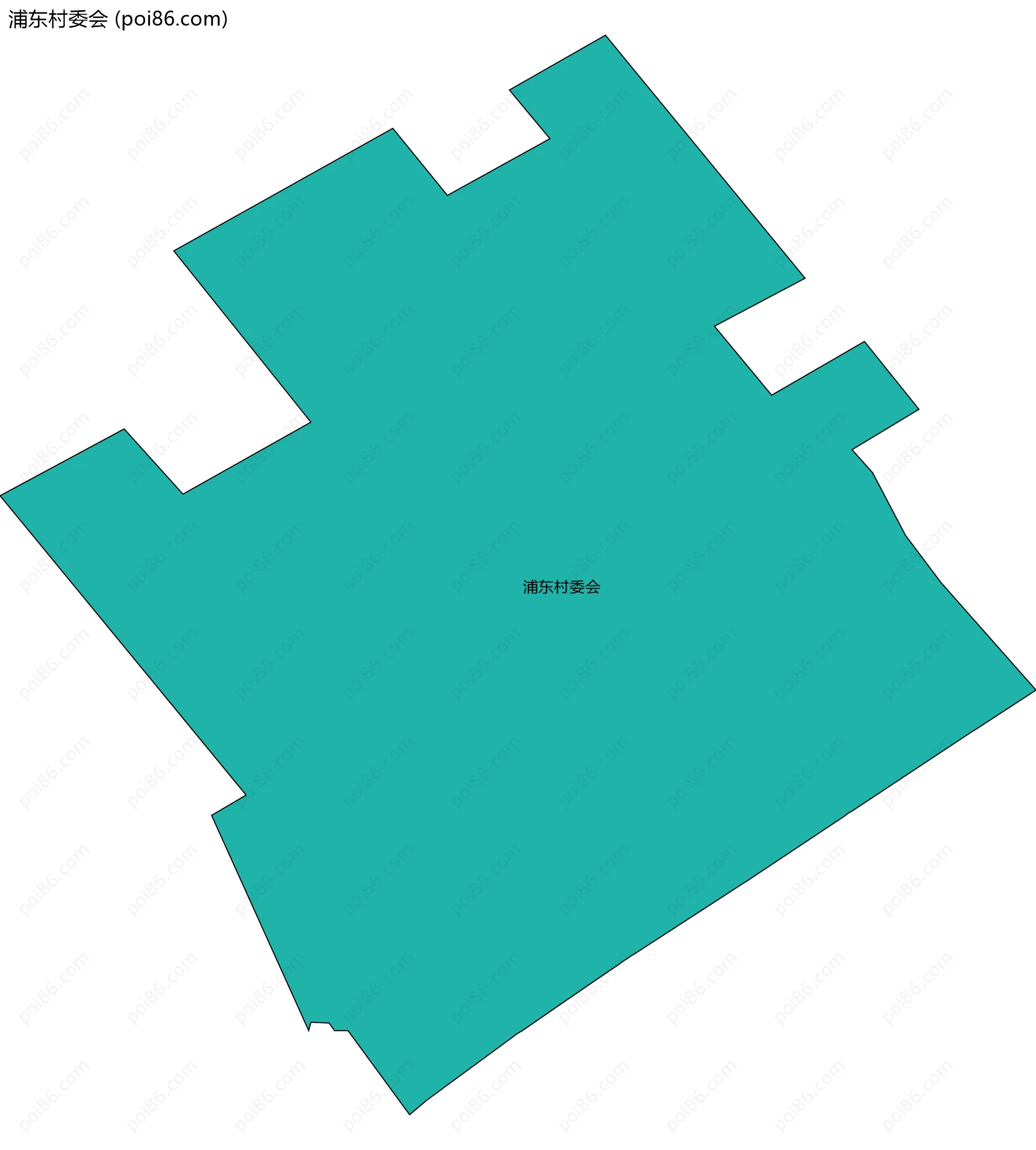 浦东村委会边界地图