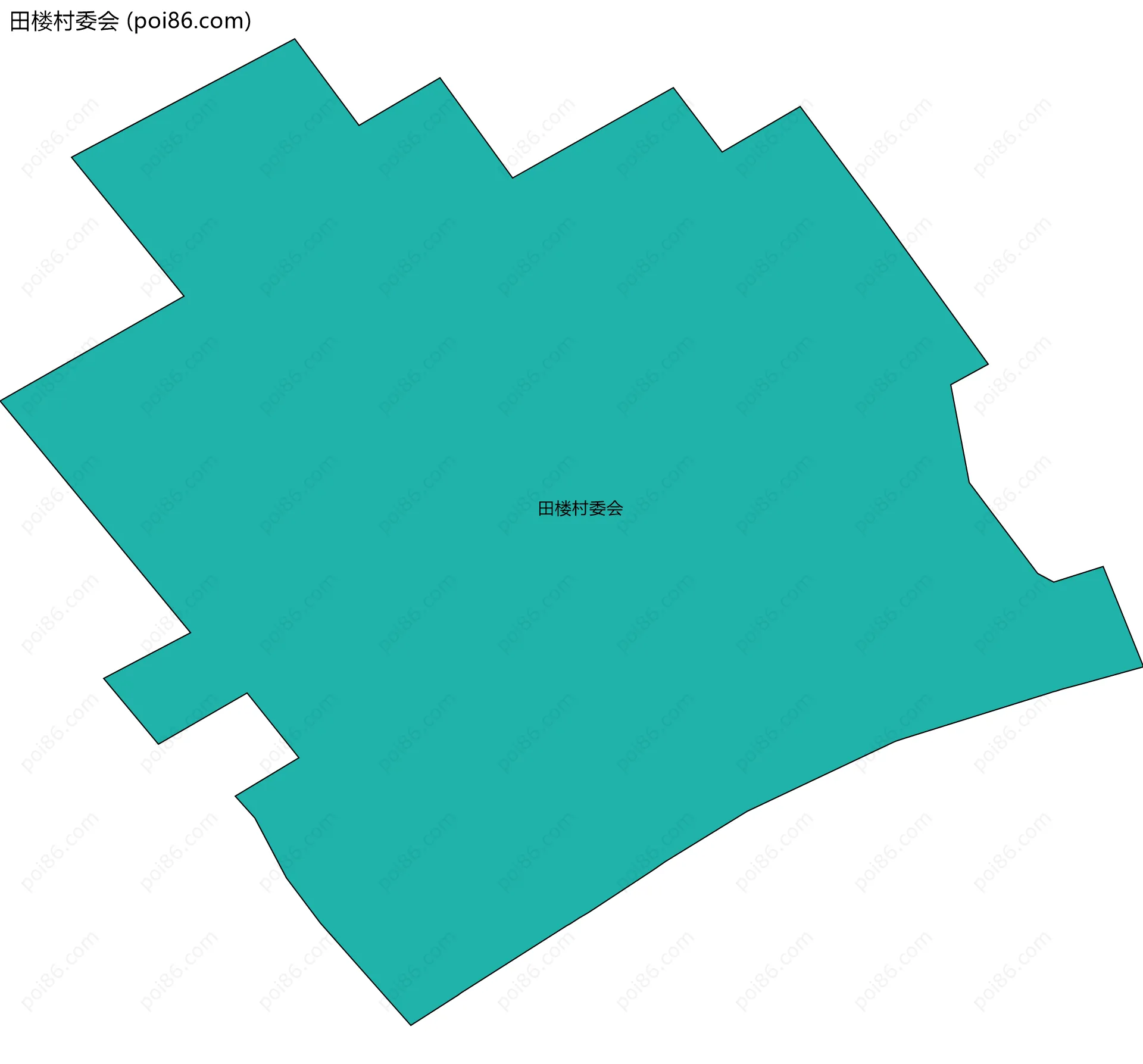 田楼村委会边界地图