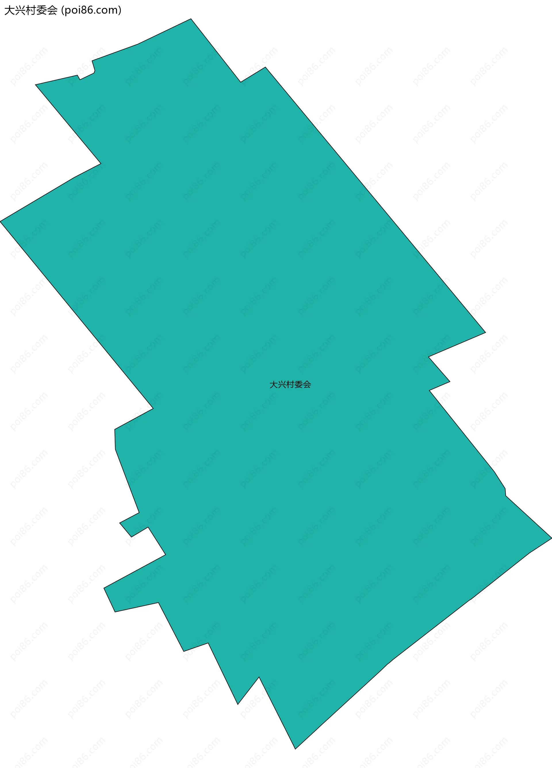 大兴村委会边界地图