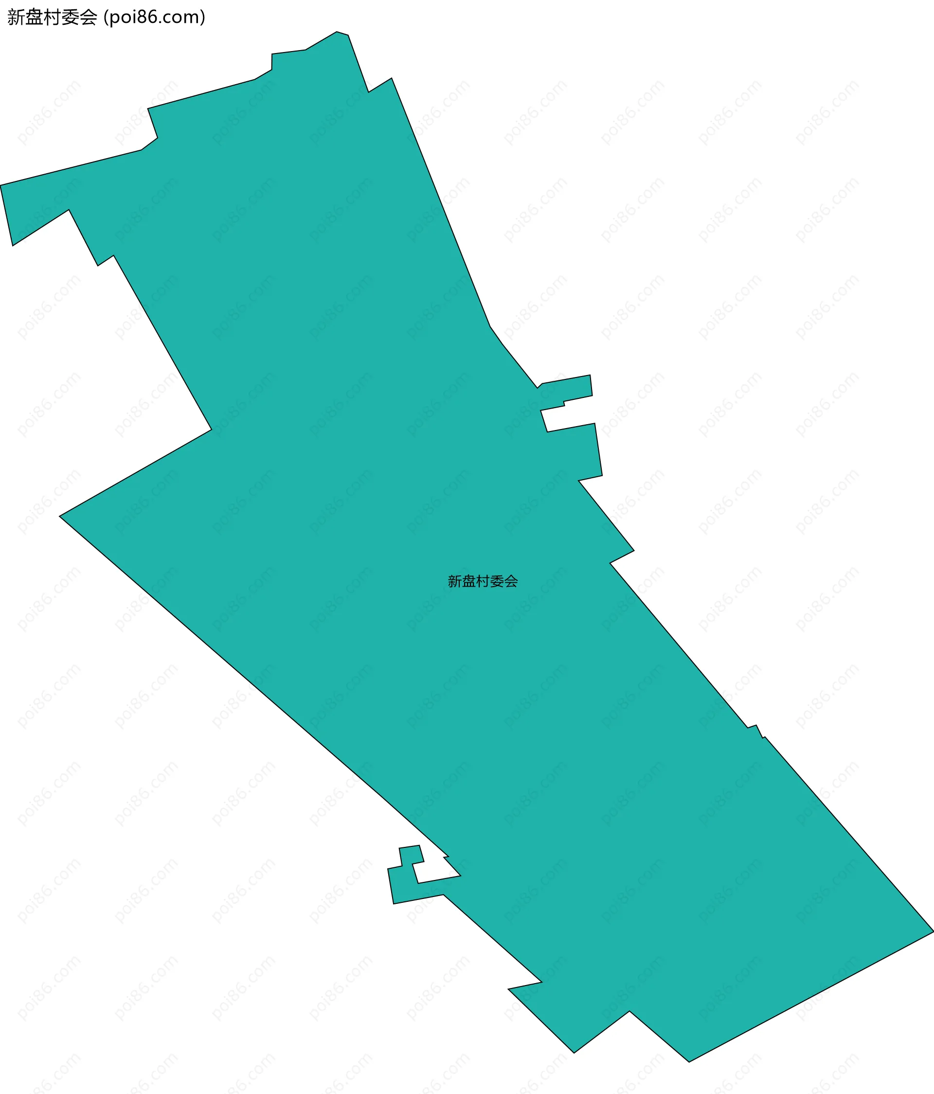 新盘村委会边界地图