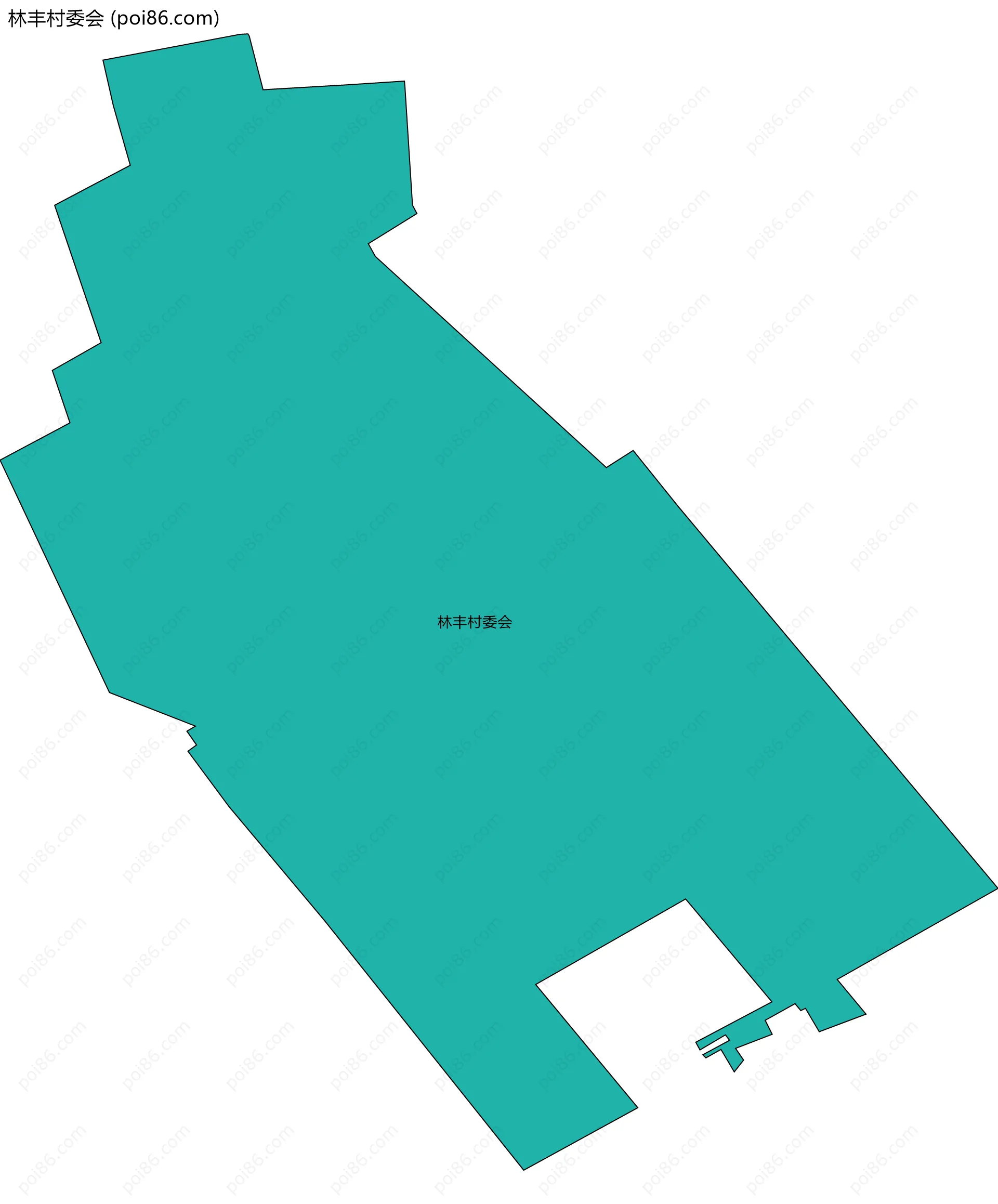 林丰村委会边界地图