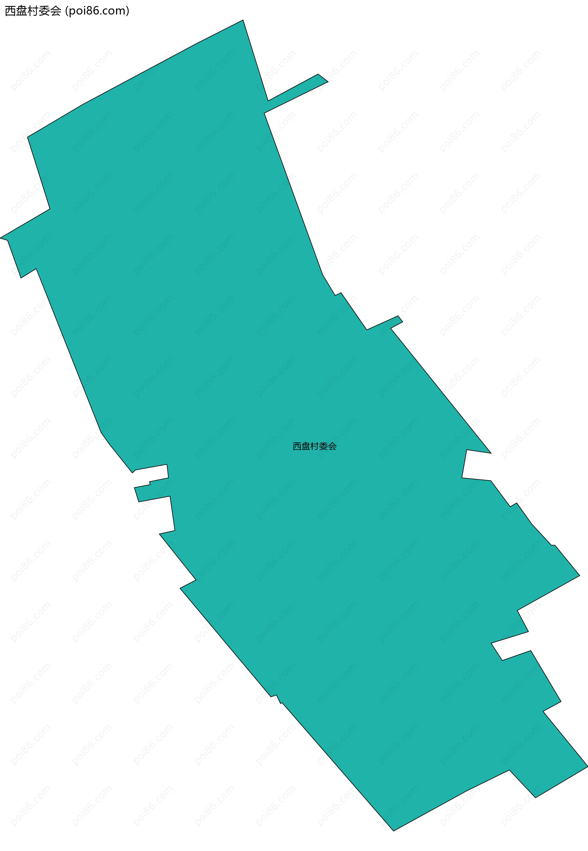 西盘村委会边界地图