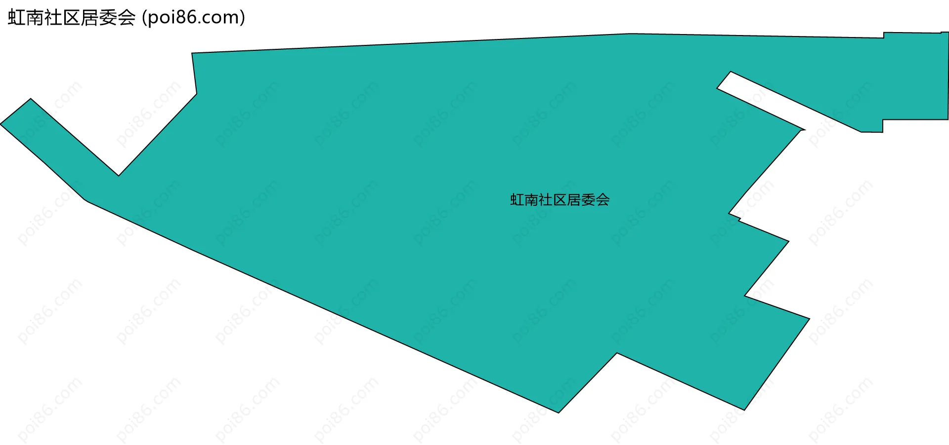 虹南社区居委会边界地图