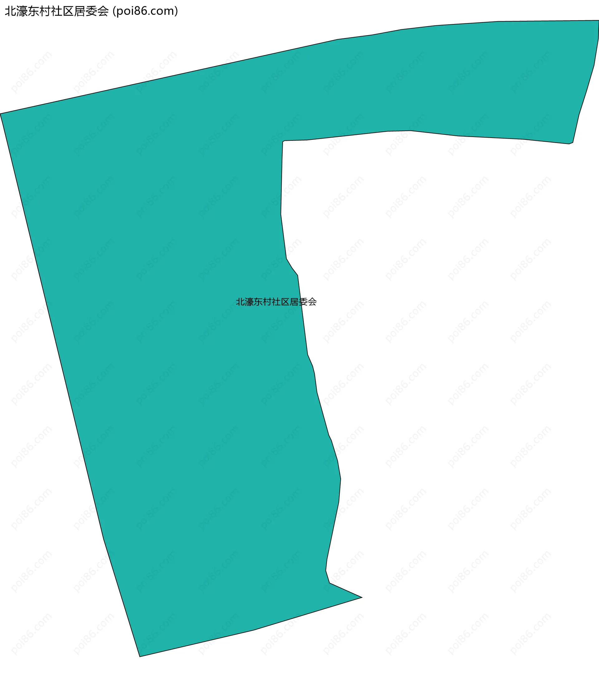 北濠东村社区居委会边界地图
