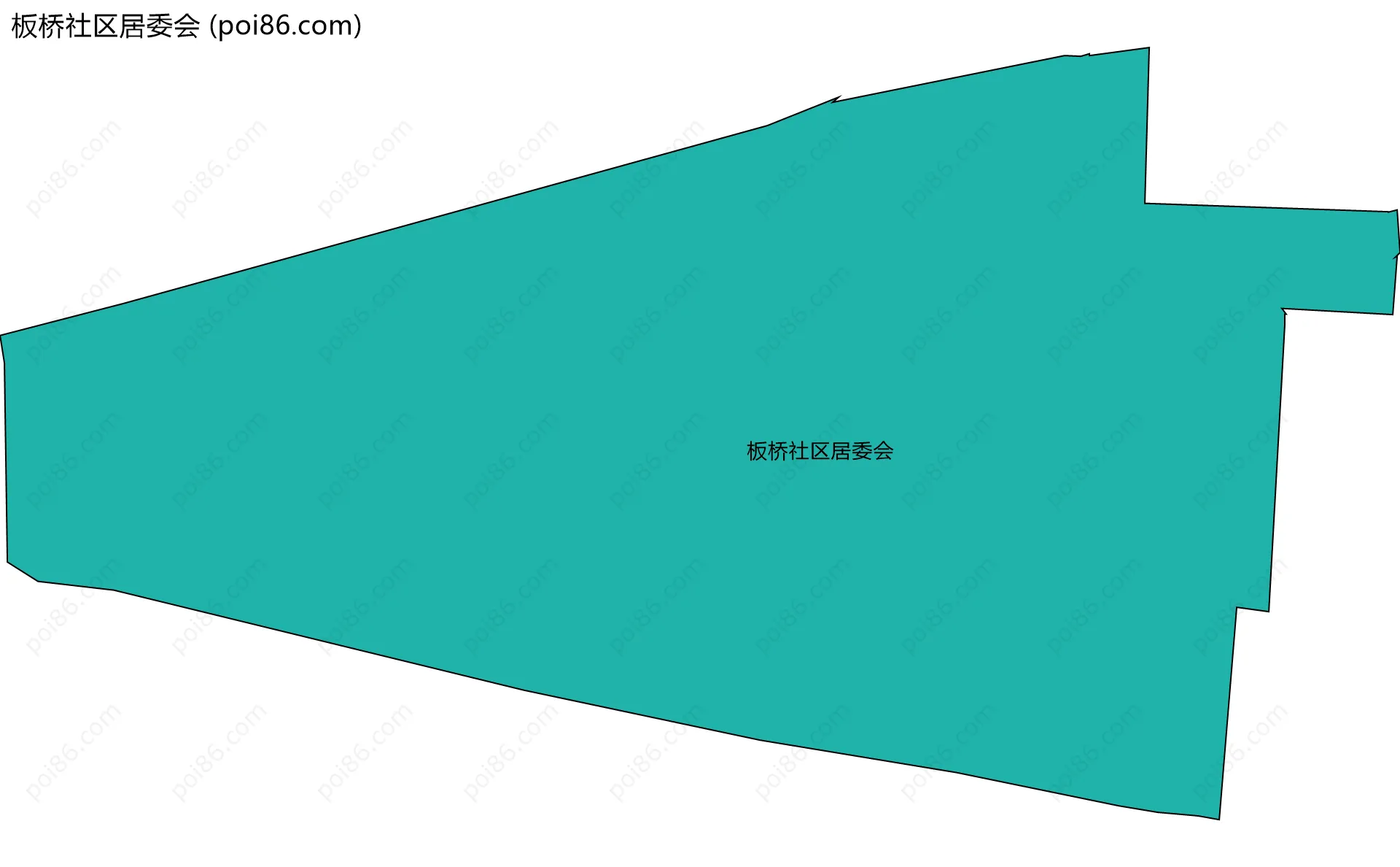 板桥社区居委会边界地图