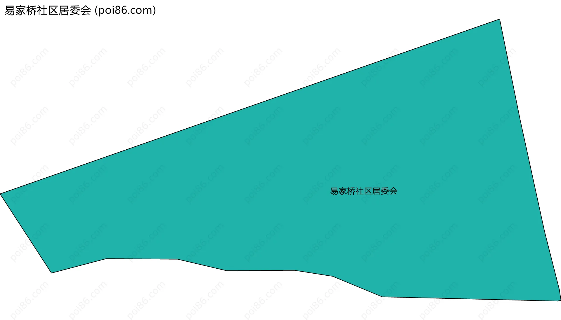 易家桥社区居委会边界地图