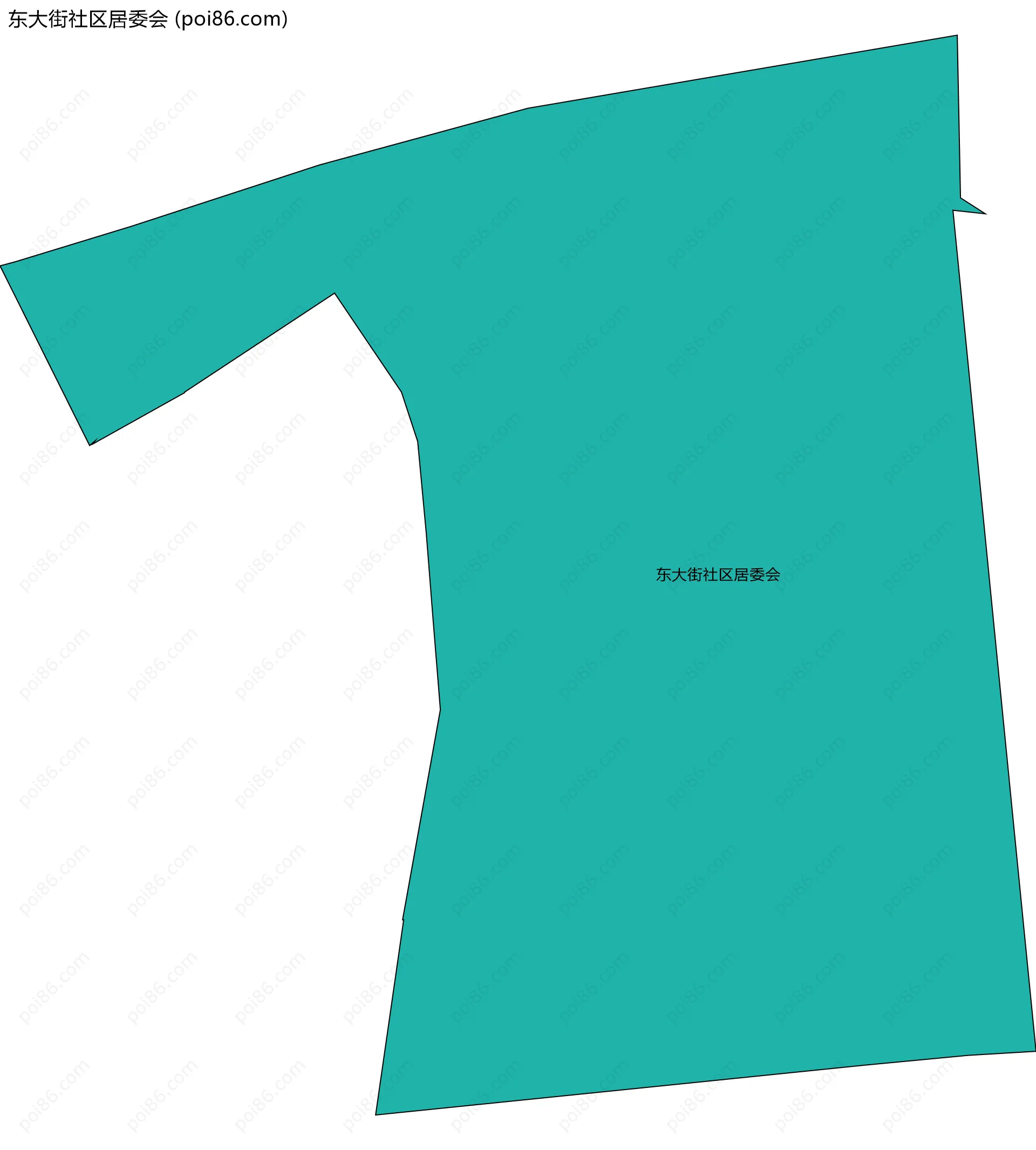 东大街社区居委会边界地图