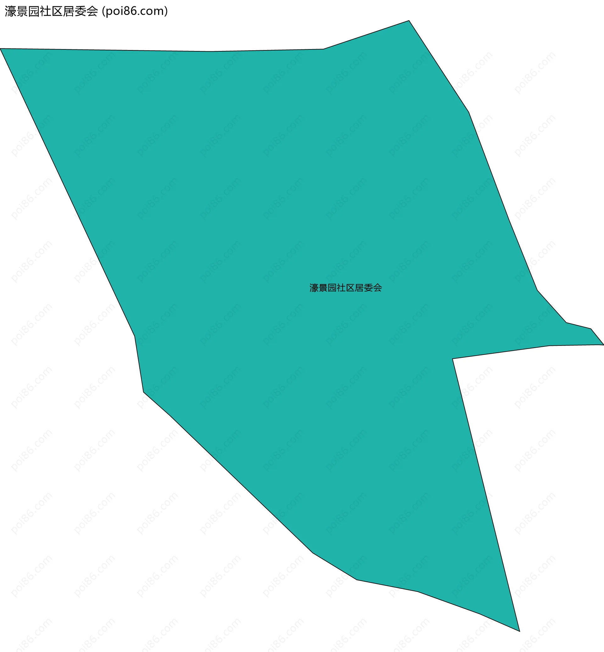 濠景园社区居委会边界地图