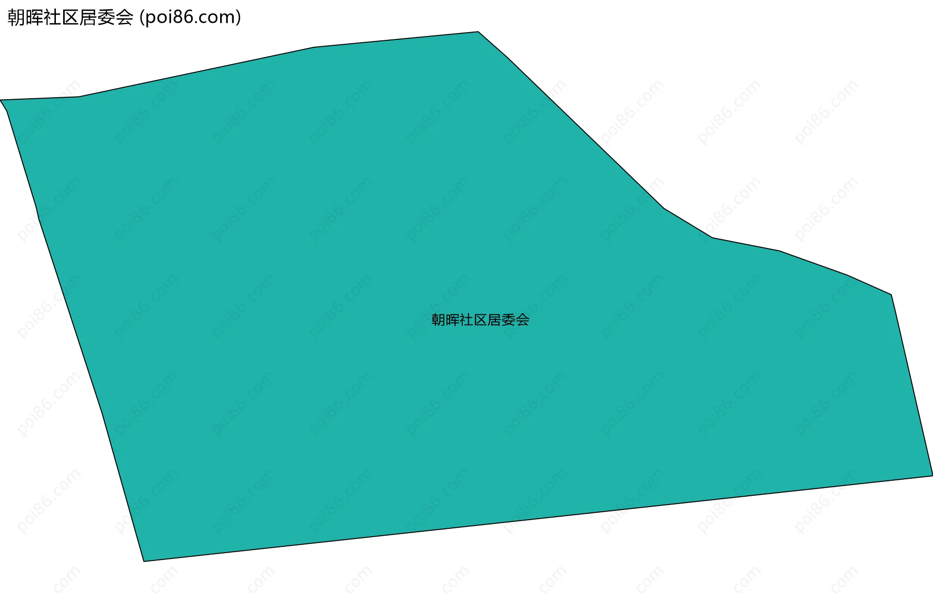朝晖社区居委会边界地图