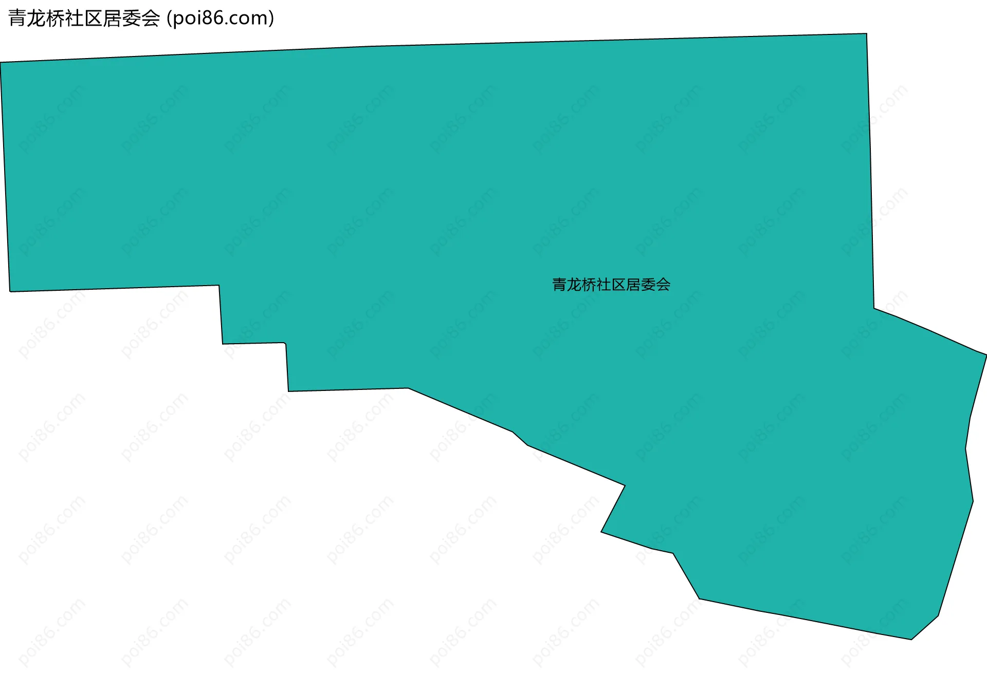 青龙桥社区居委会边界地图