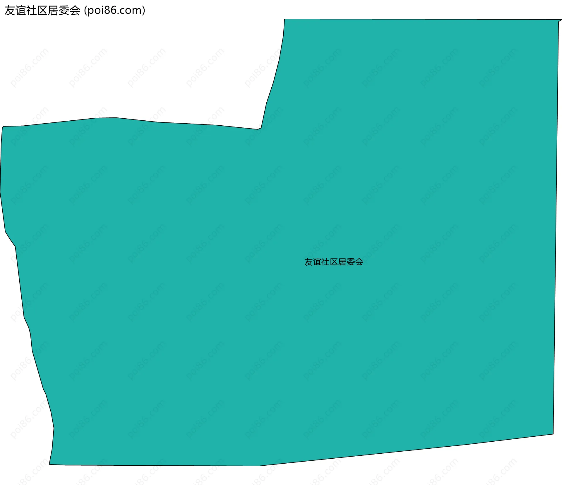 友谊社区居委会边界地图
