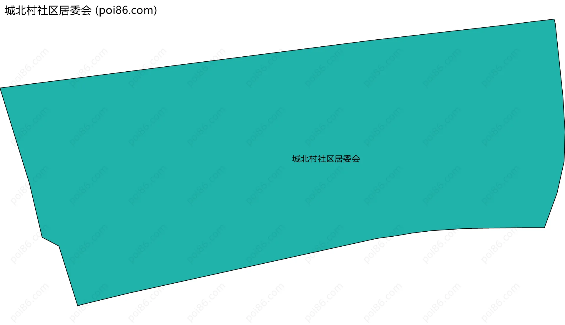 城北村社区居委会边界地图