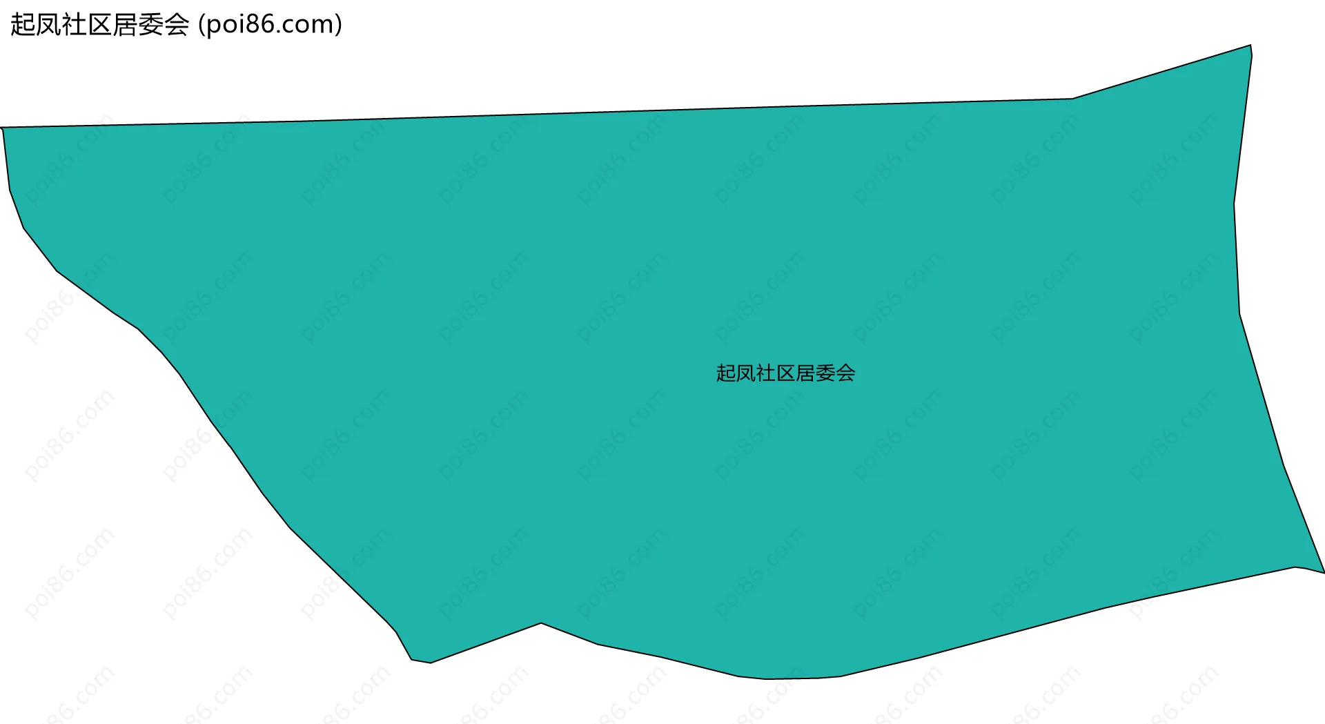 起凤社区居委会边界地图