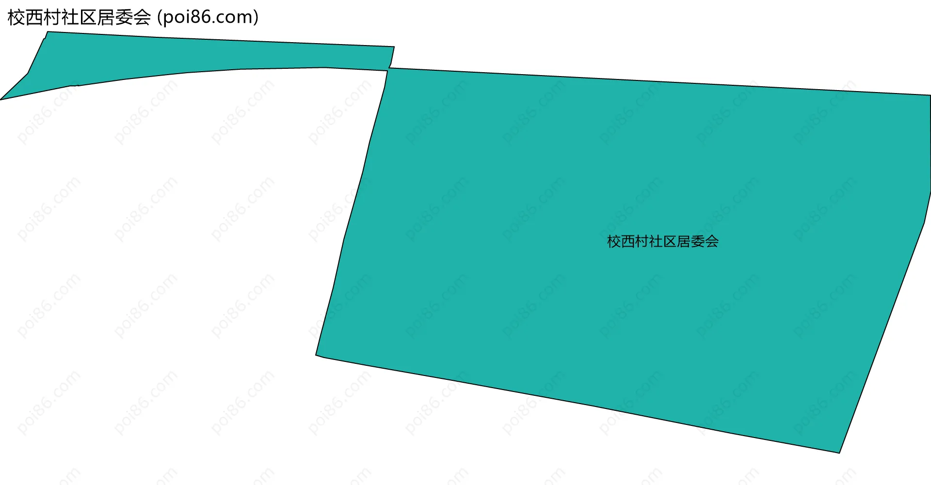 校西村社区居委会边界地图