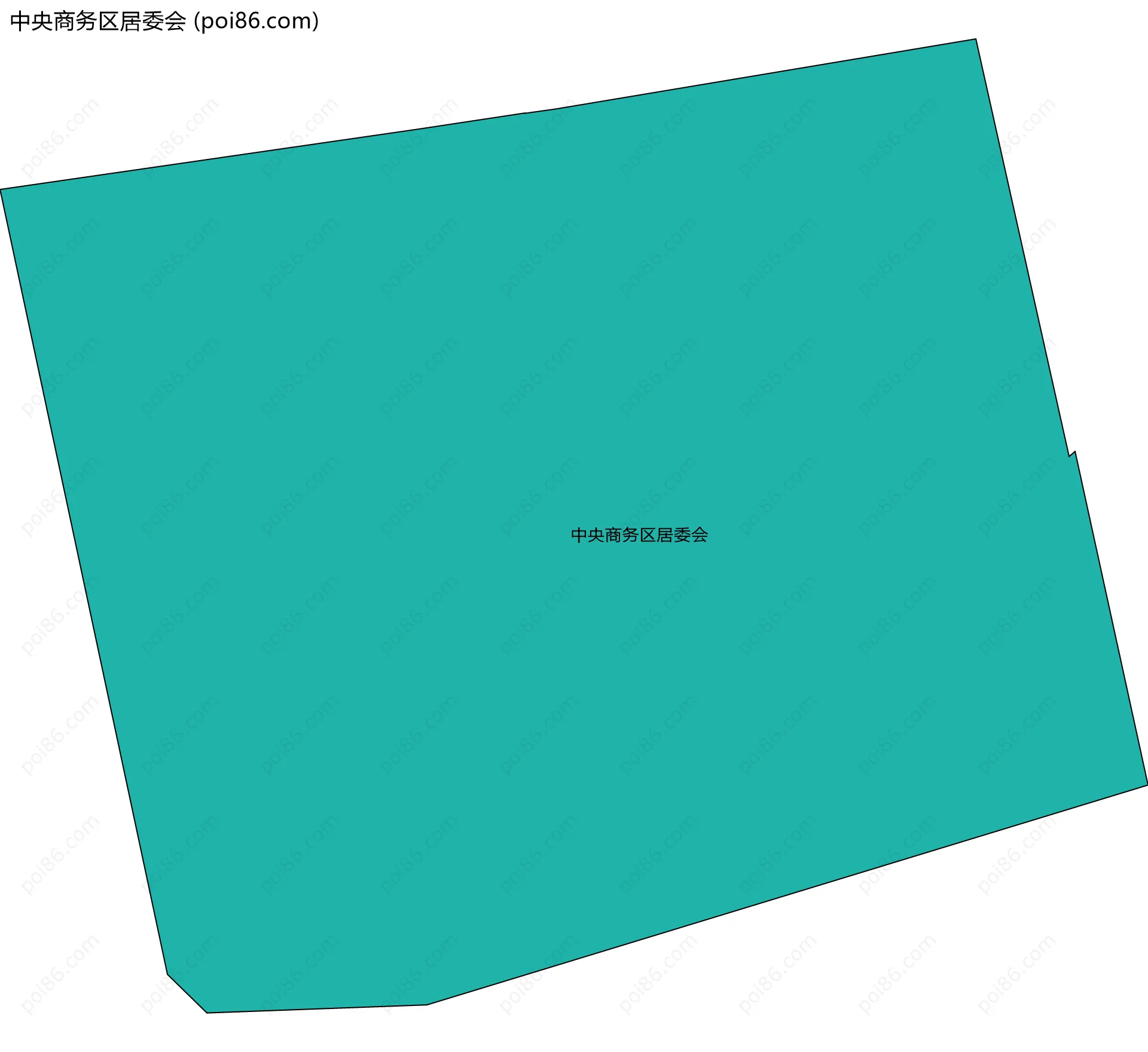 中央商务区居委会边界地图