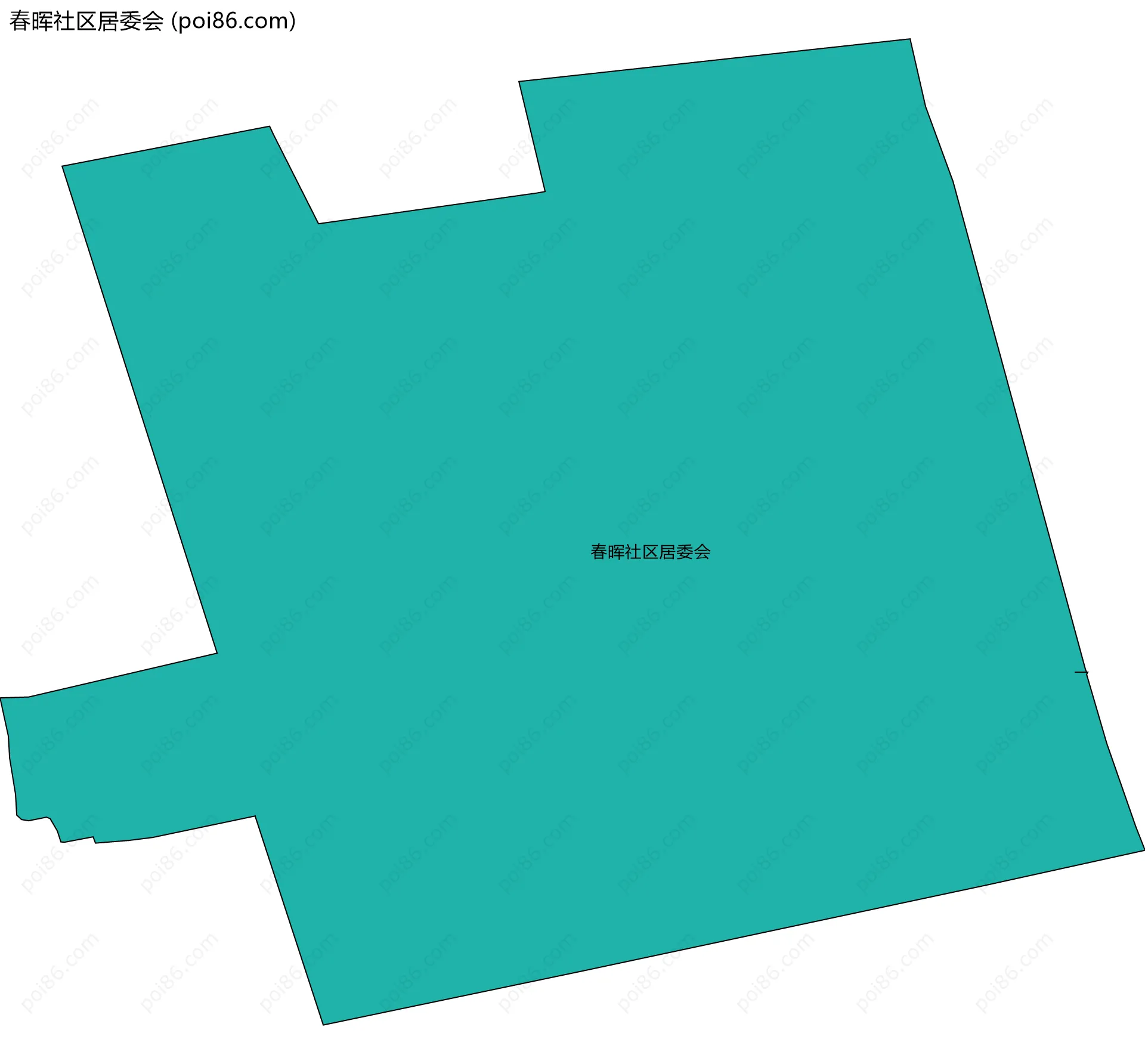 春晖社区居委会边界地图