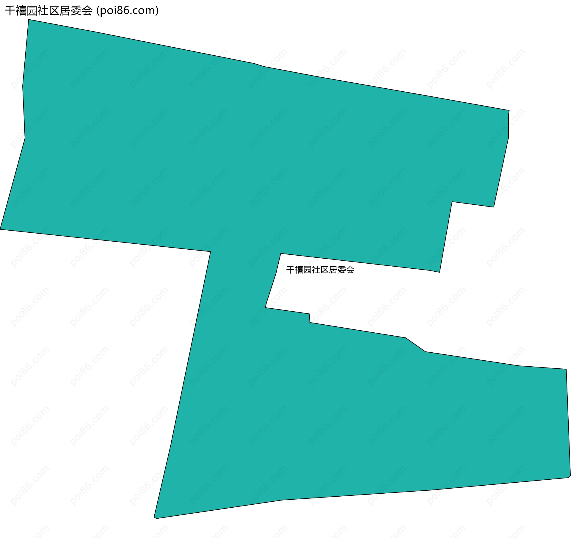 千禧园社区居委会边界地图