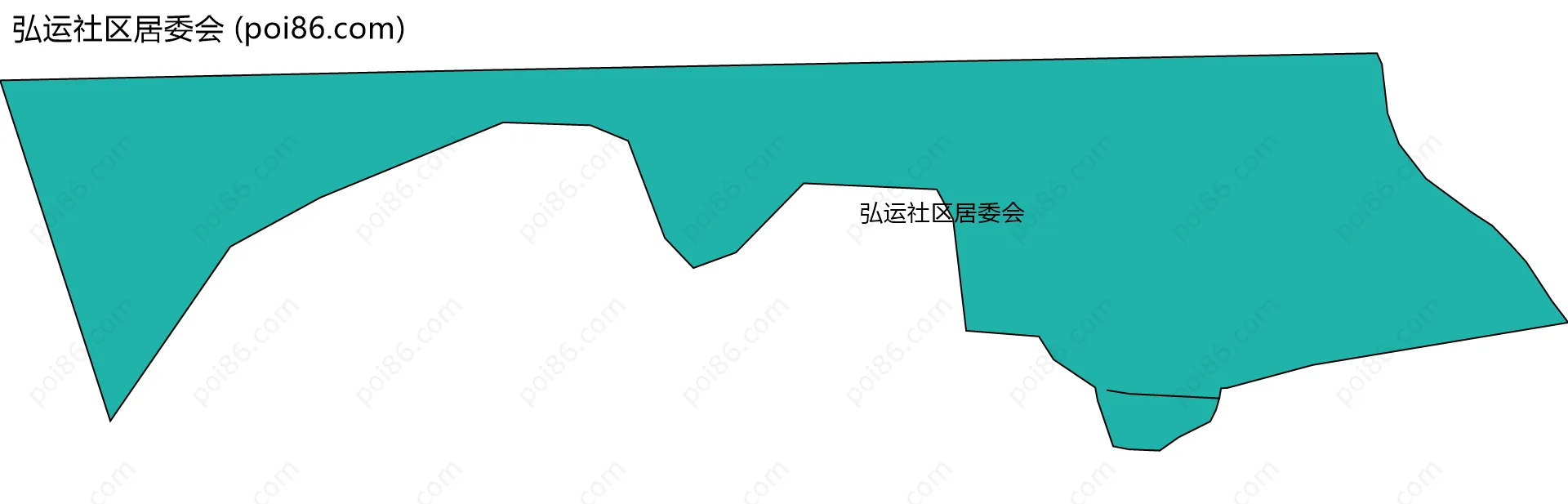 弘运社区居委会边界地图