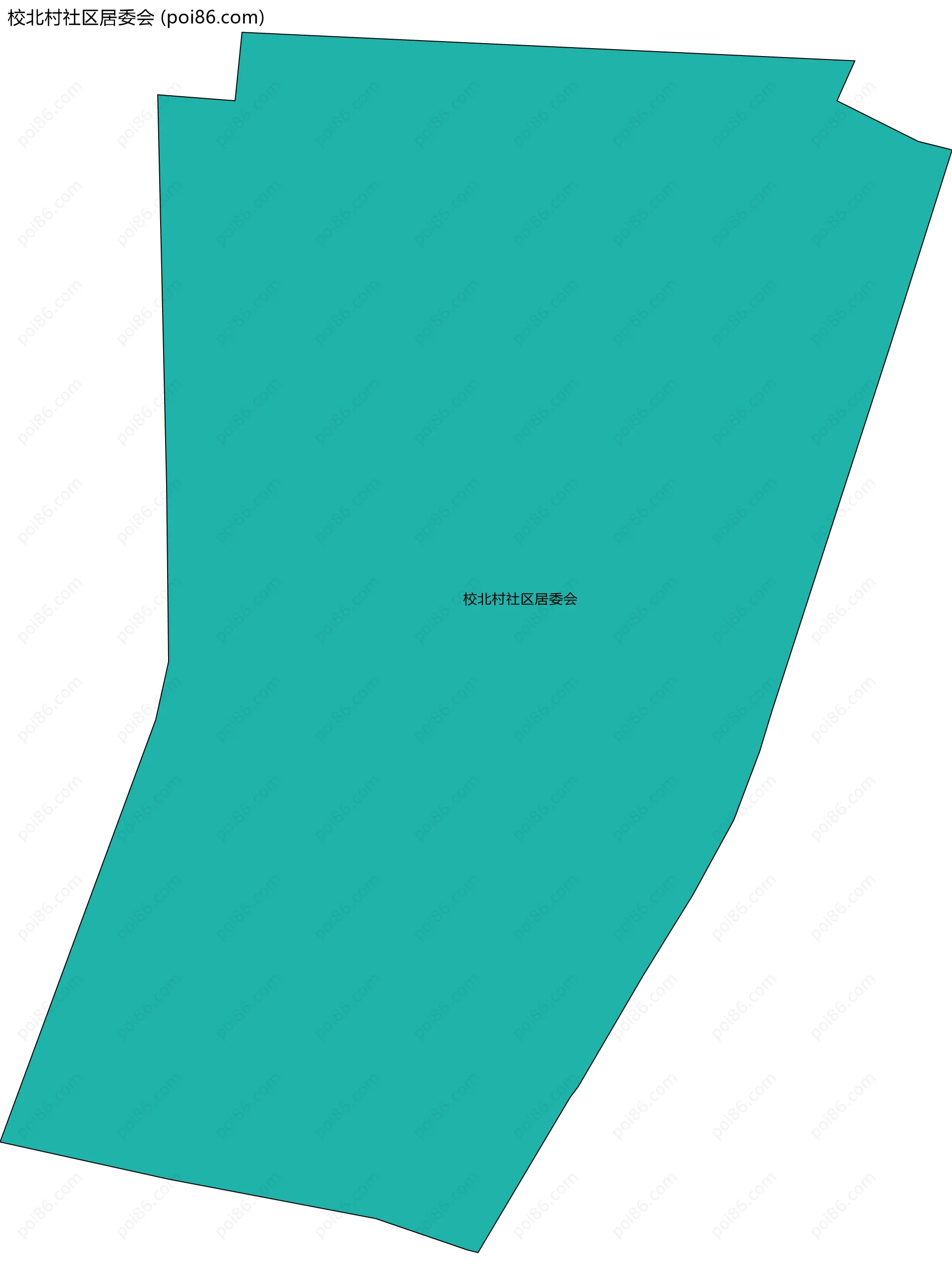 校北村社区居委会边界地图