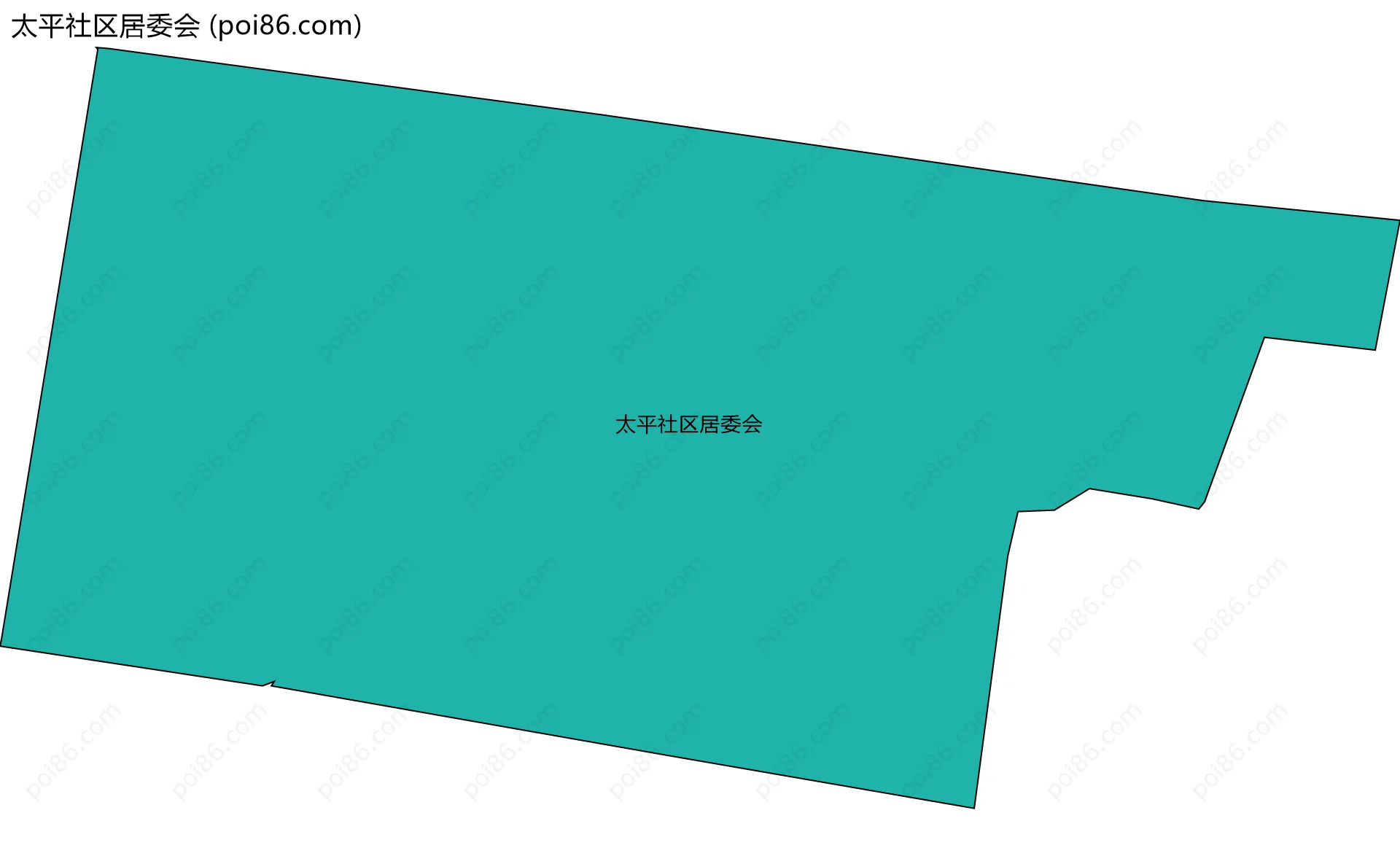 太平社区居委会边界地图