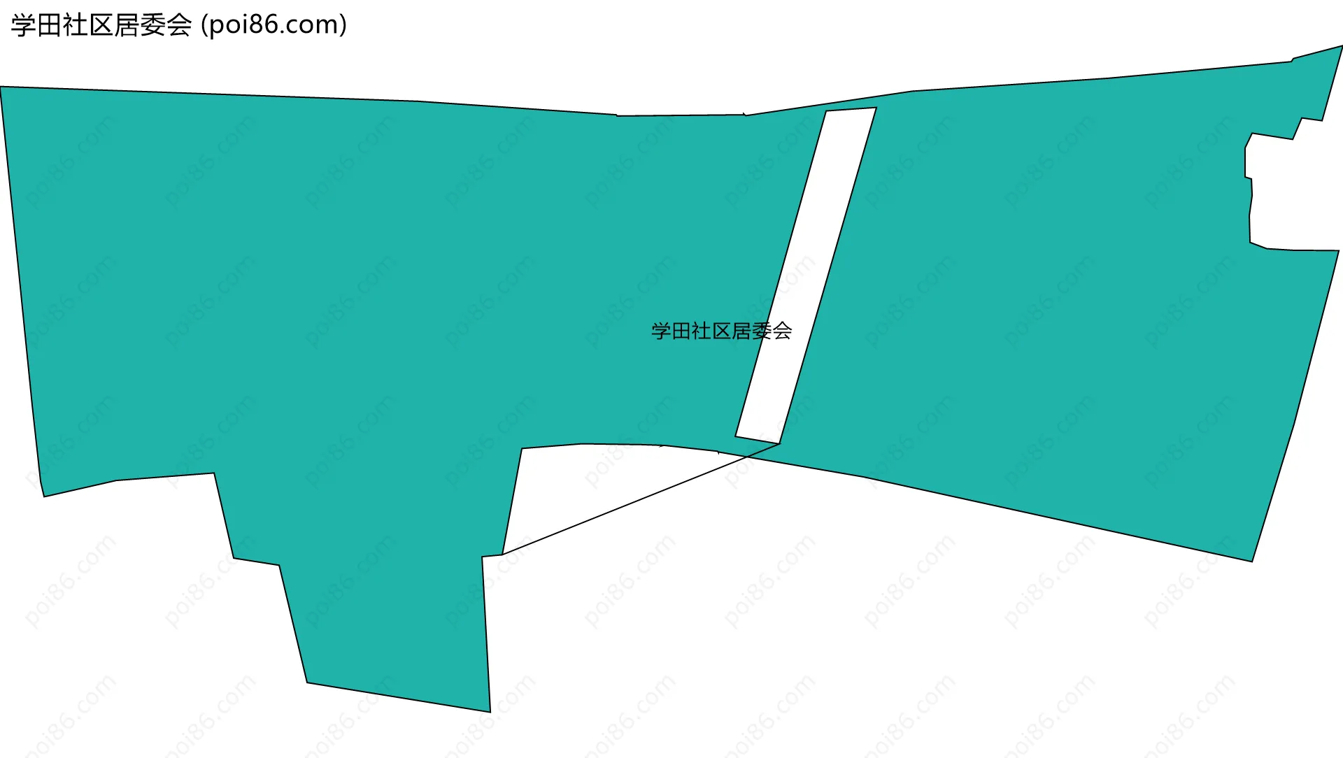 学田社区居委会边界地图