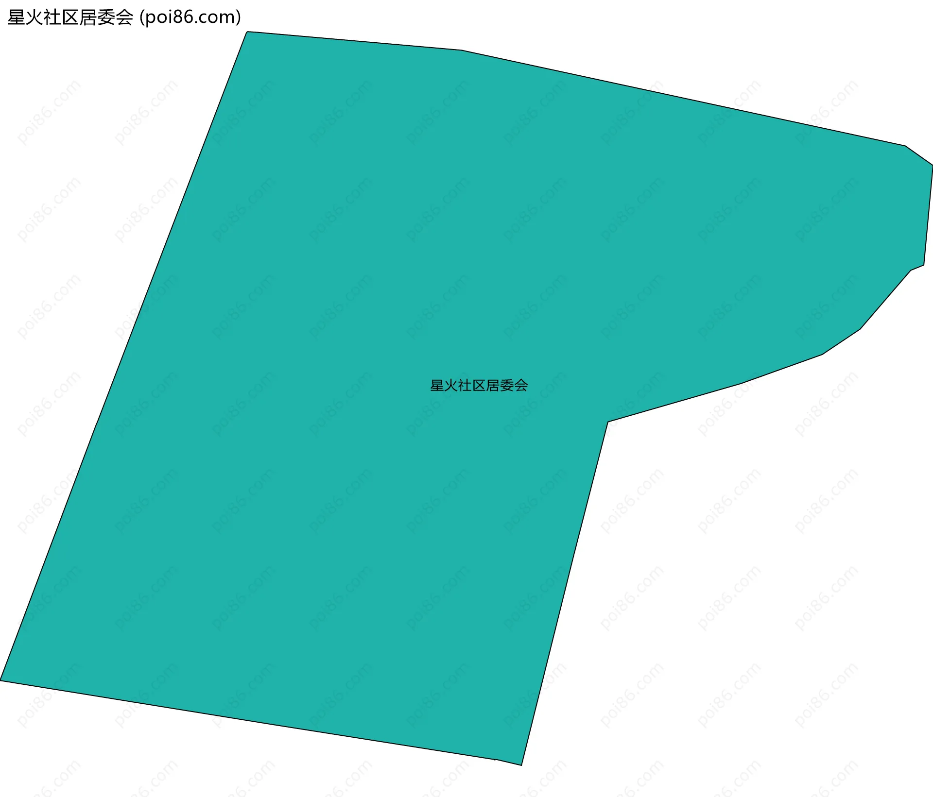 星火社区居委会边界地图