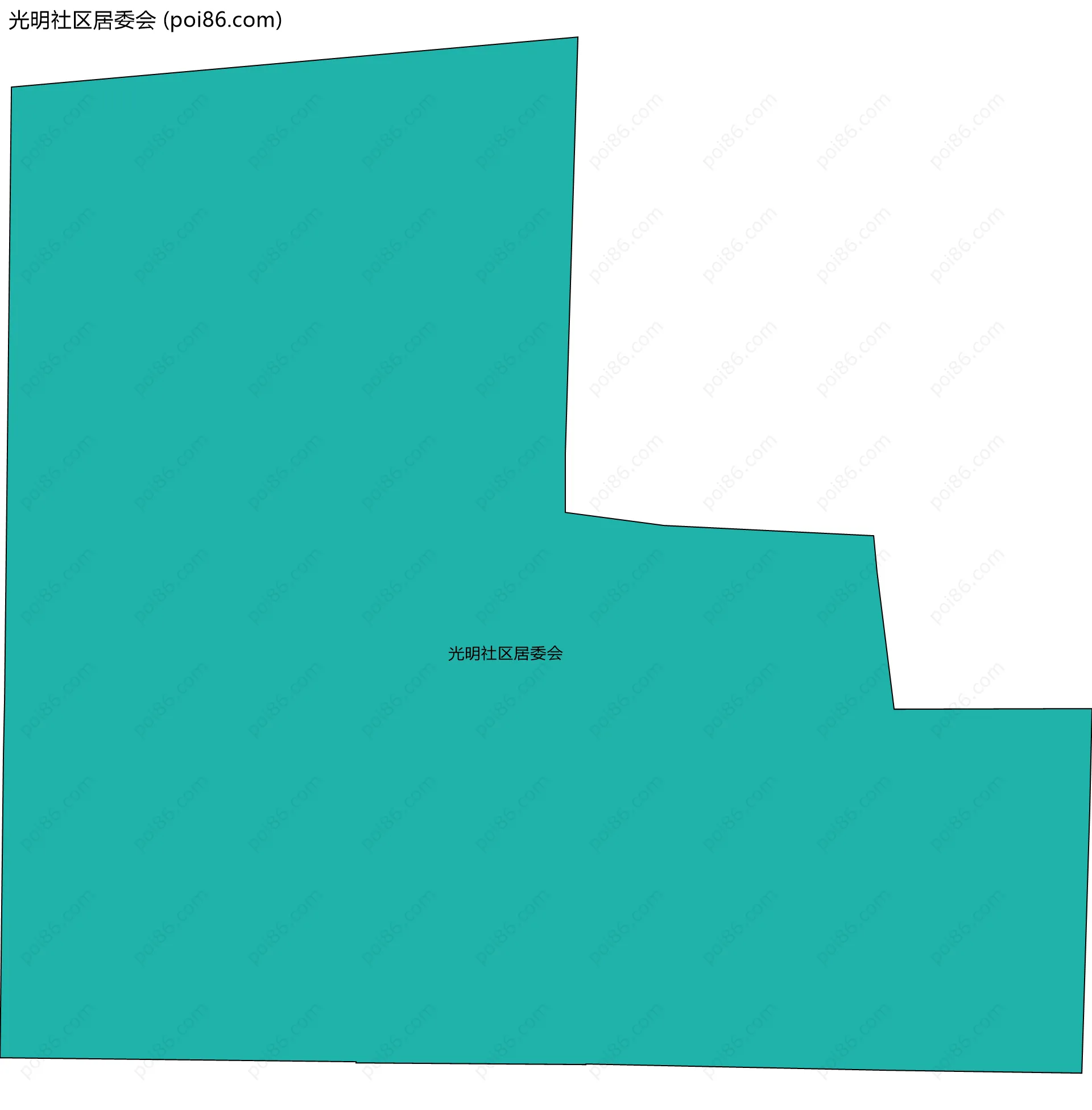 光明社区居委会边界地图