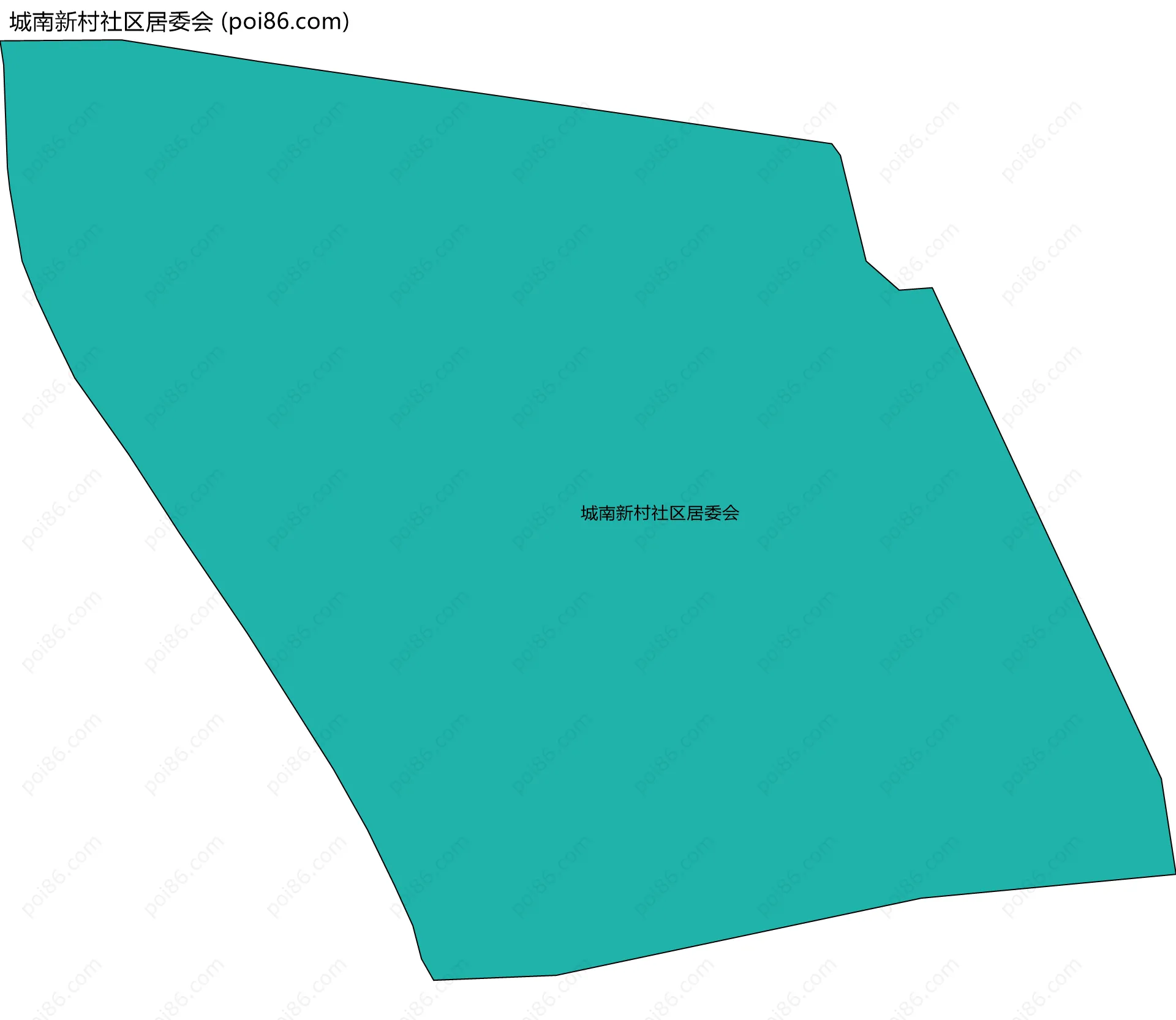 城南新村社区居委会边界地图