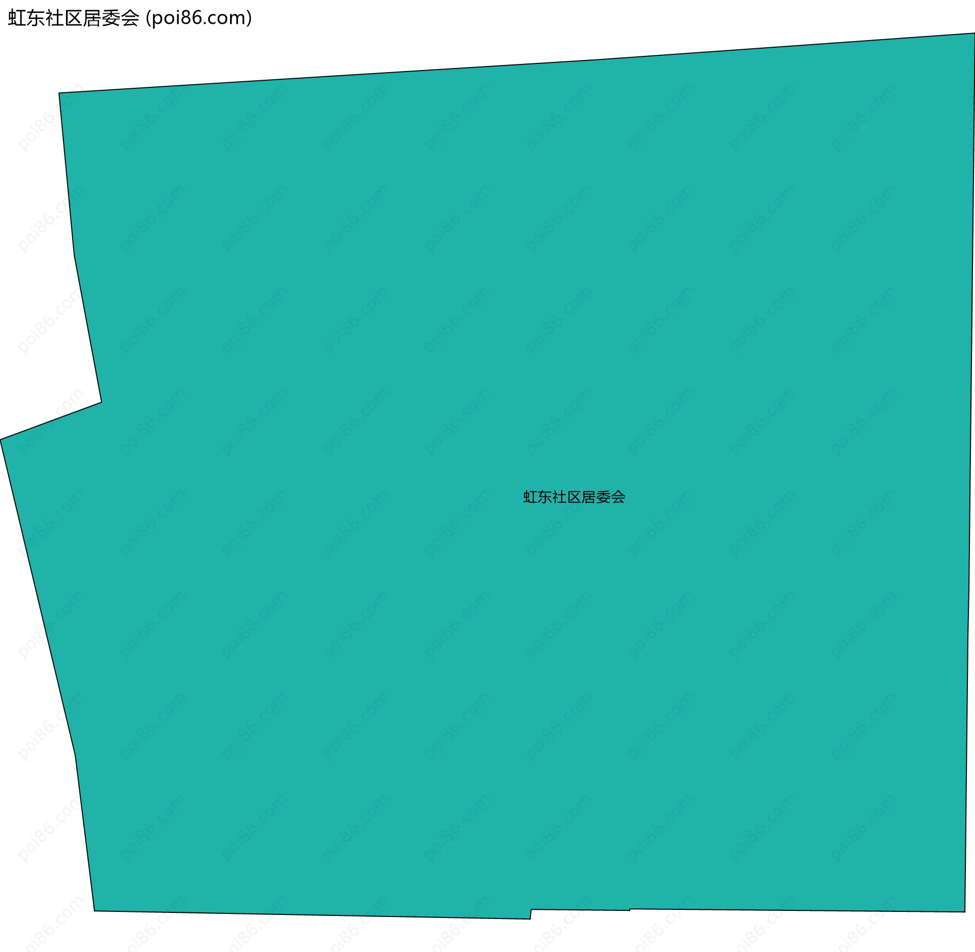 虹东社区居委会边界地图