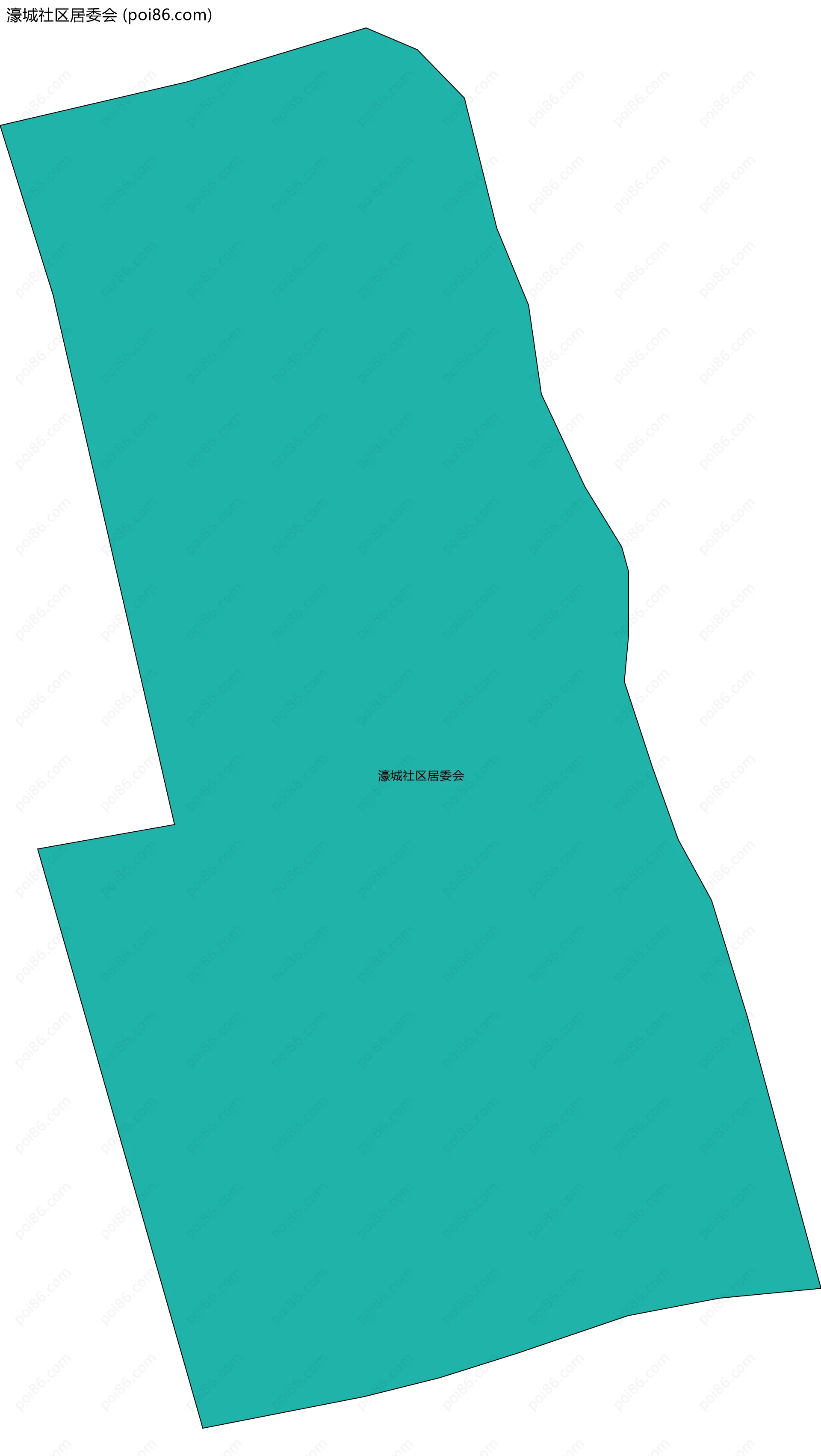 濠城社区居委会边界地图