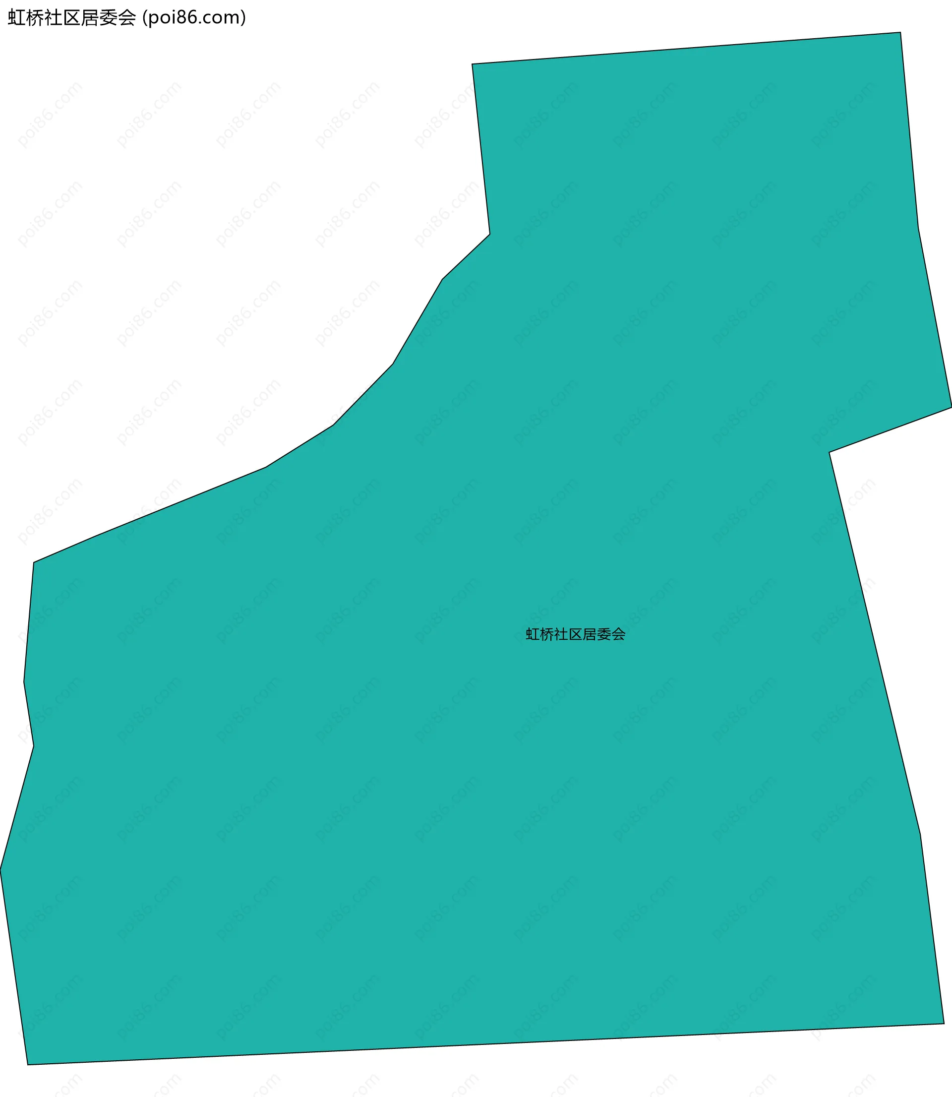 虹桥社区居委会边界地图