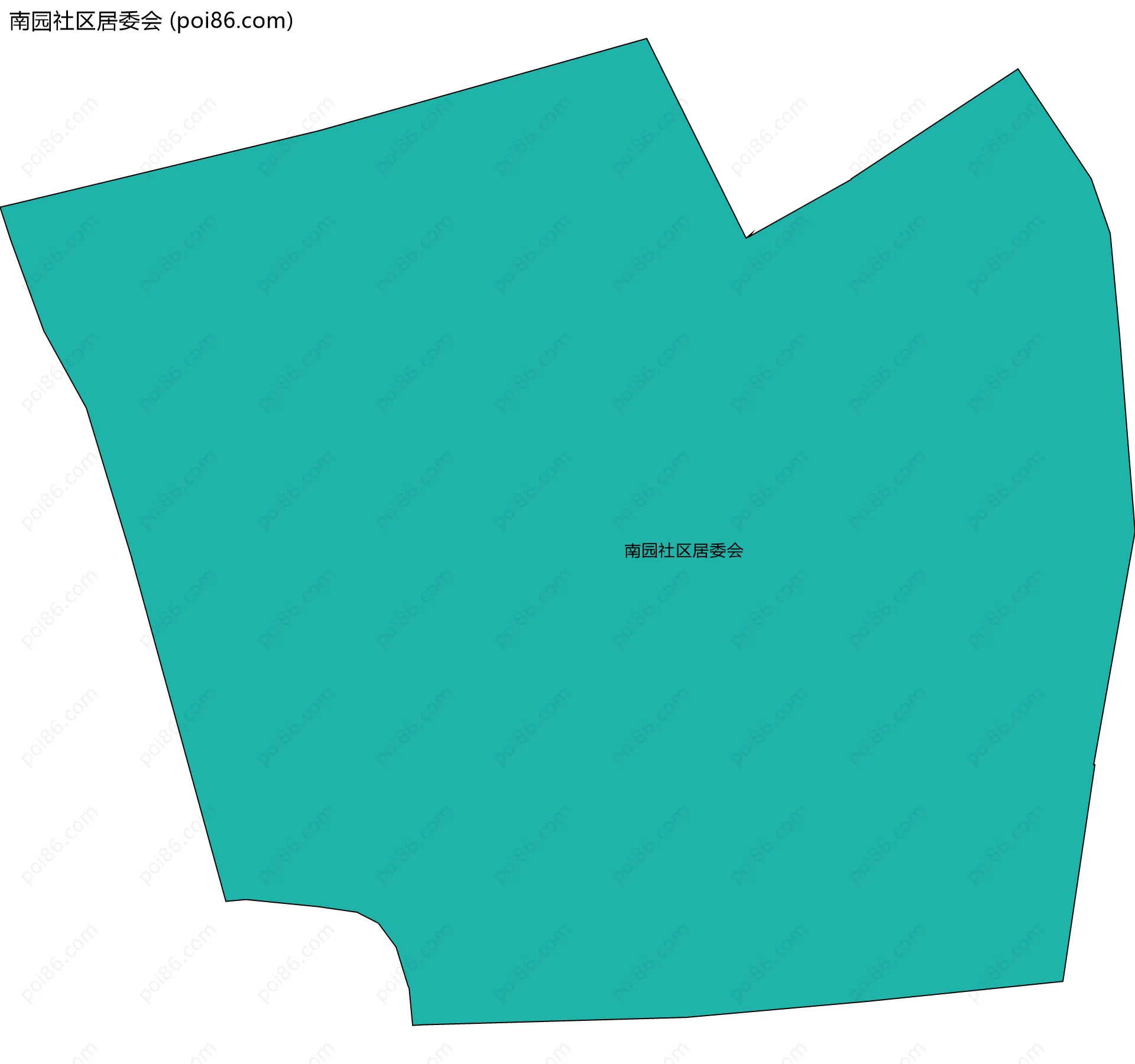 南园社区居委会边界地图