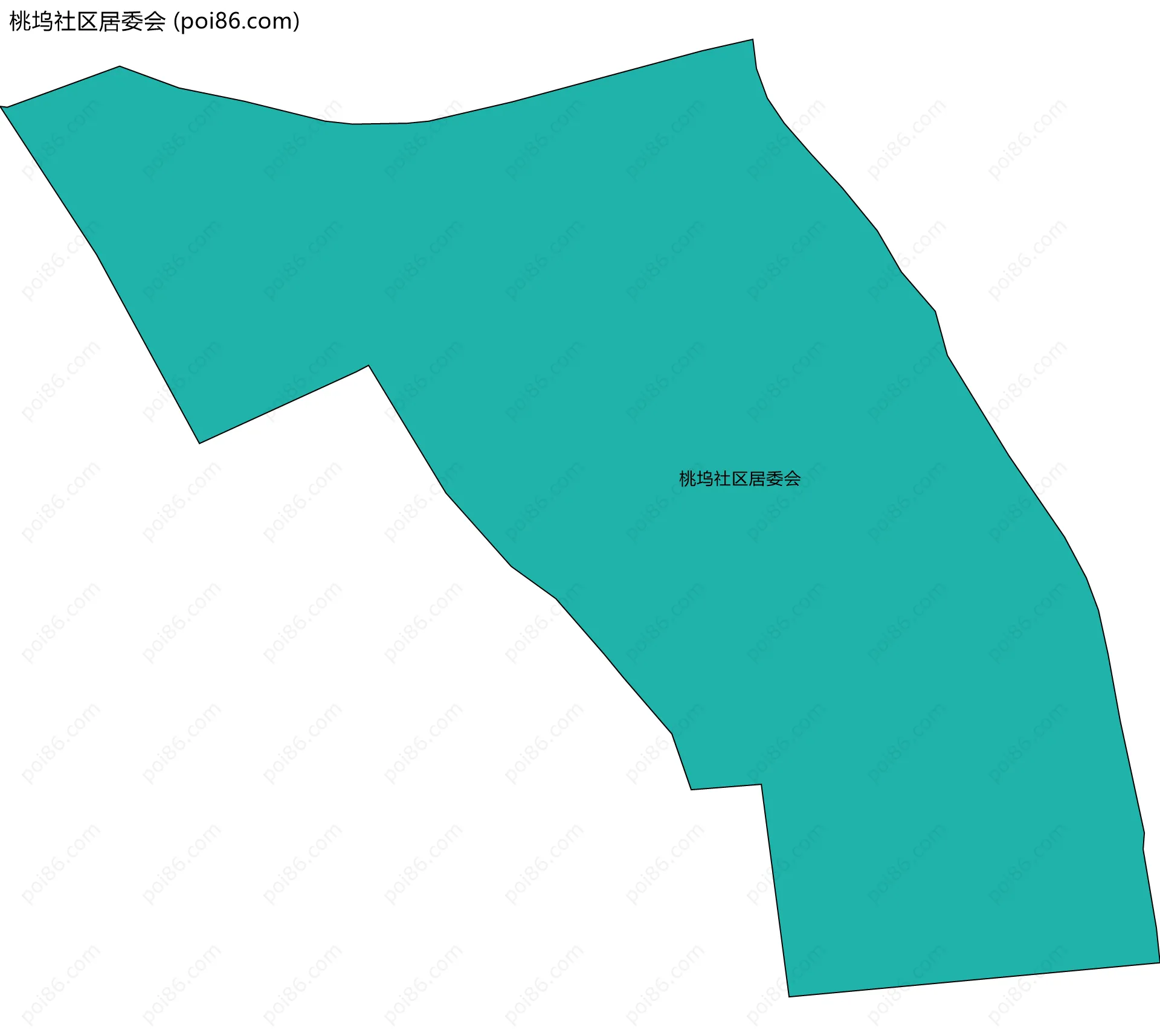 桃坞社区居委会边界地图