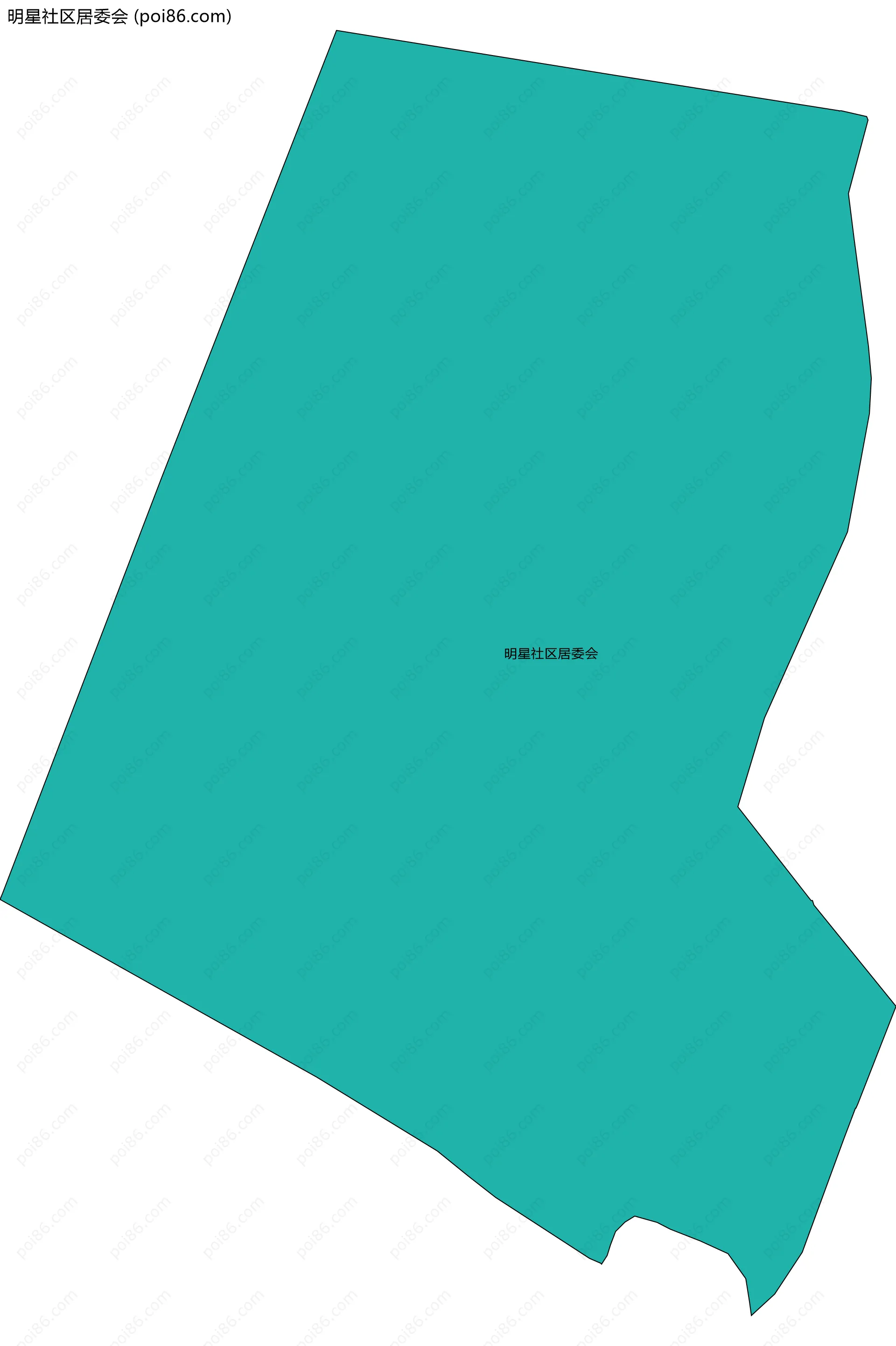 明星社区居委会边界地图